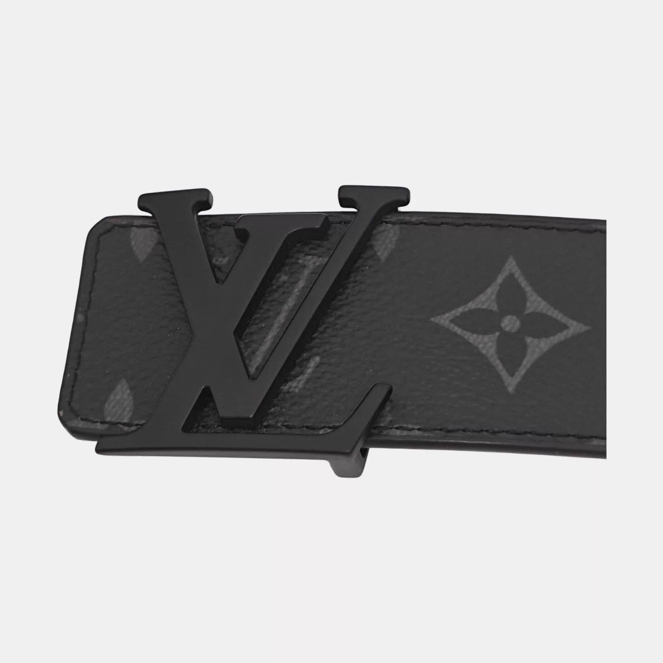 Louis Vuitton LOUIS VUITTON Initiales Matte Calfskin Belt 100cm 4cm NEW Size ONE SIZE - 4 Thumbnail