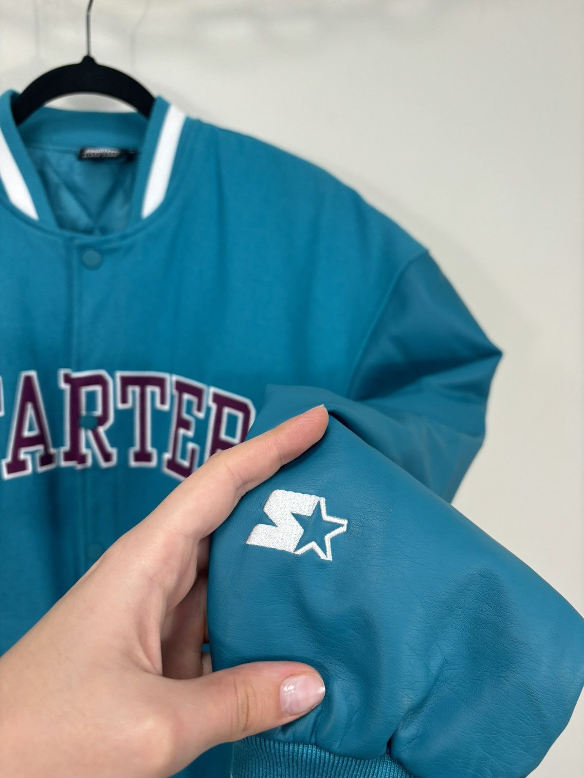 Starter Starter Black Label Men’s Blue Wool Varsity Bomber Jacket Size US S / EU 44-46 / 1 - 11 Thumbnail