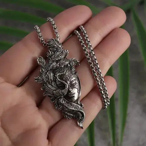 VIBE Vintage Flower Mask Necklace Size ONE SIZE - 4 Thumbnail