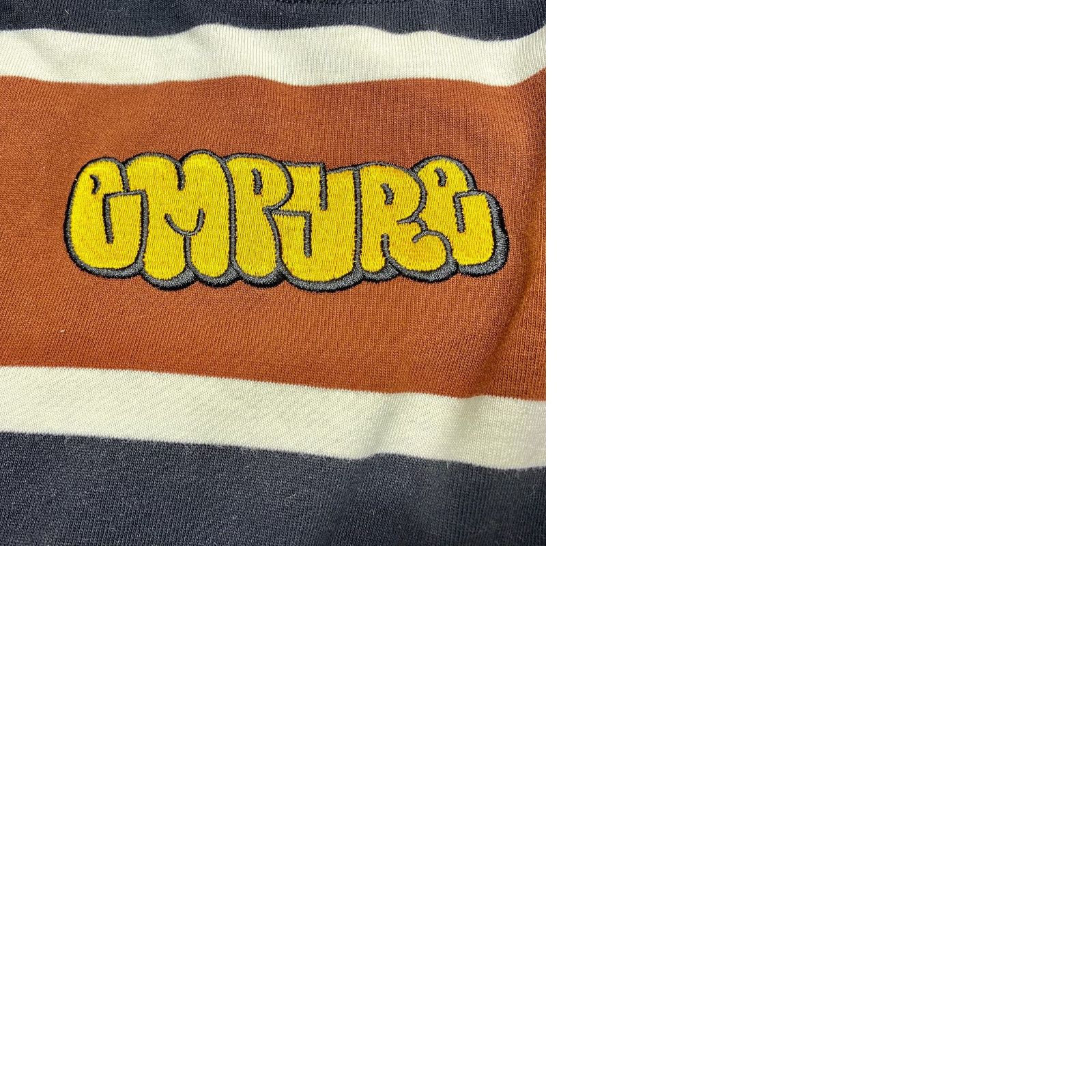 Empyre Empyre Shirt Mens Large Striped Long Sleeve Pullover Brown White Blue 7899 Size US L / EU 52-54 / 3 - 9 Thumbnail