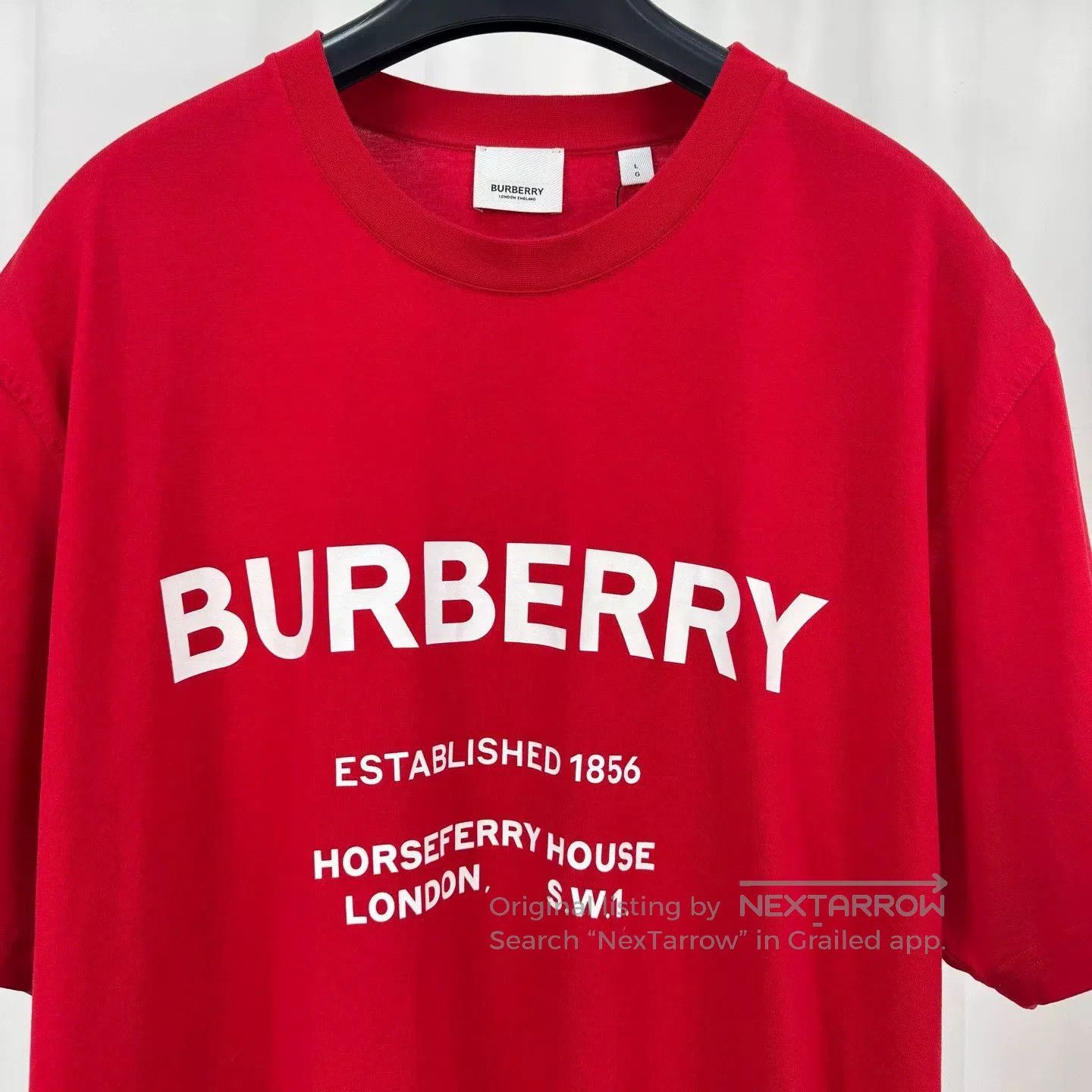 Burberry Burberry Red Short Sleeve T. Size US L / EU 52-54 / 3 - 3 Thumbnail