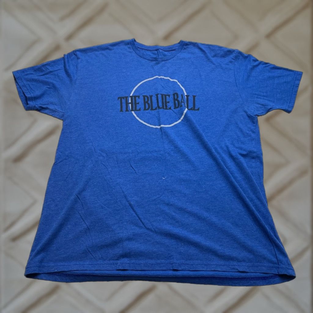 Vintage Unbranded Shirt Mens 2XL Blue Short Sleeve Solid The Blue Ball Logo Gadsen T-Shirt Crew Neck College Music Size US XXL / EU 58 / 5 - 1 Thumbnail