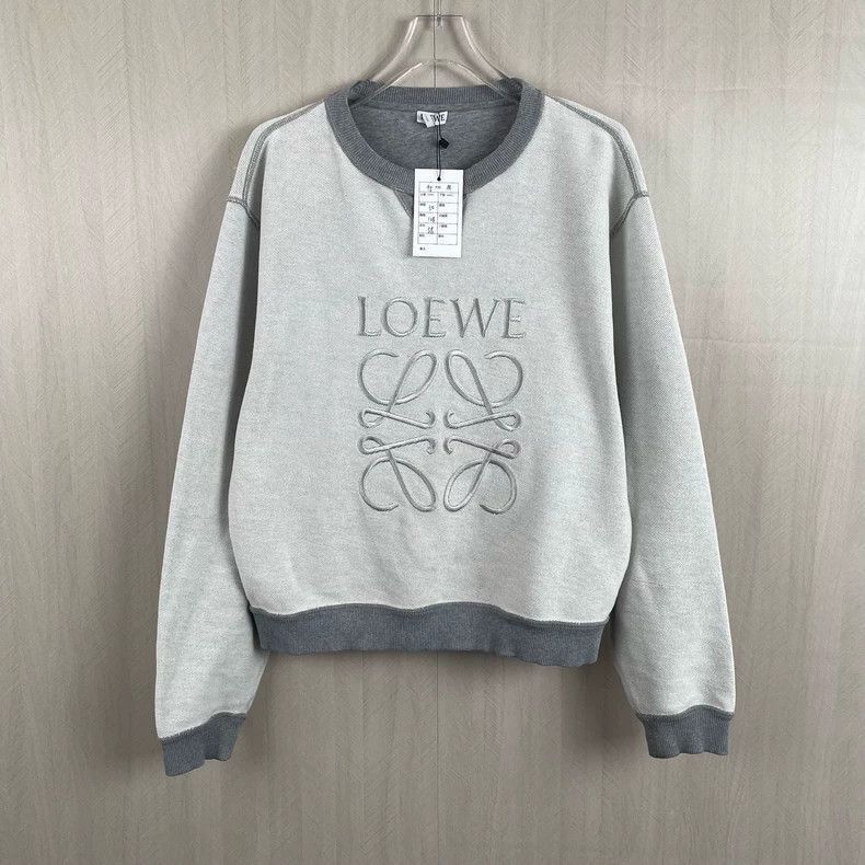 Loewe grey embroidered logo LOEWE sweatshirt Size US M / EU 48-50 / 2 - 6 Thumbnail