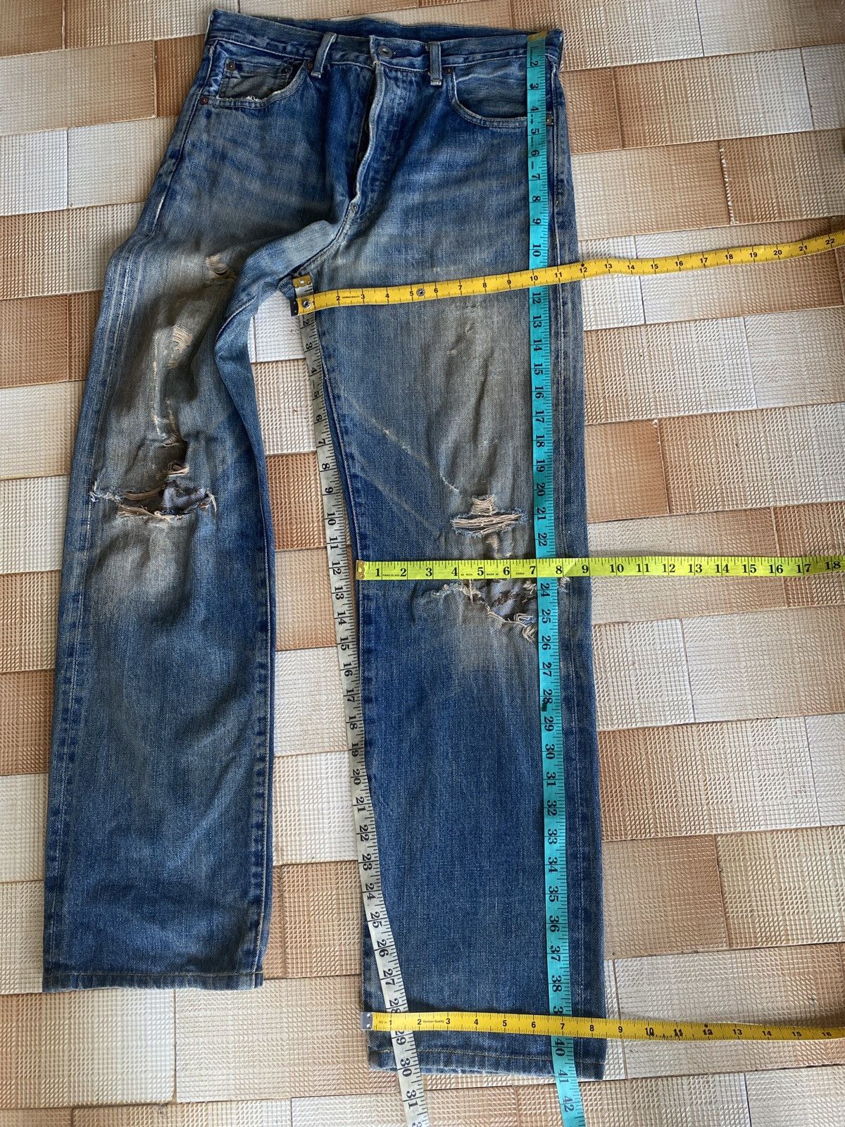Levi's Vintage Clothing × Salvage × Vintage Vintage 702 big E selvedge denim Size US 30 / EU 46 - 6 Thumbnail