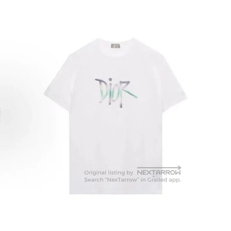 Dior Dior White Cotton Men's T-shirt . Size US L / EU 52-54 / 3 - 6 Thumbnail
