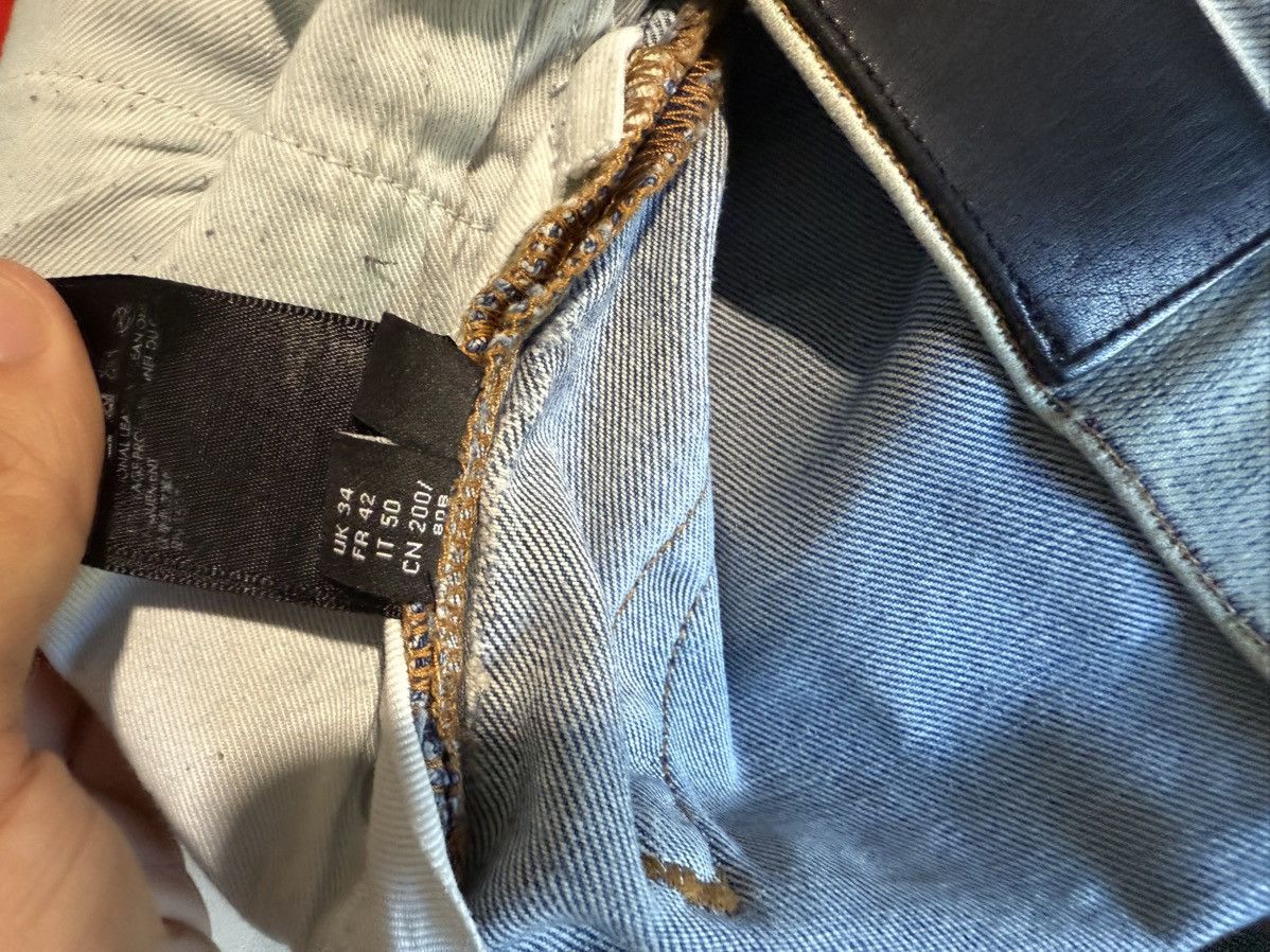 Amiri Amiri Blue MX1 Denim Black Leather Patches Size US 34 / EU 50 - 8 Thumbnail