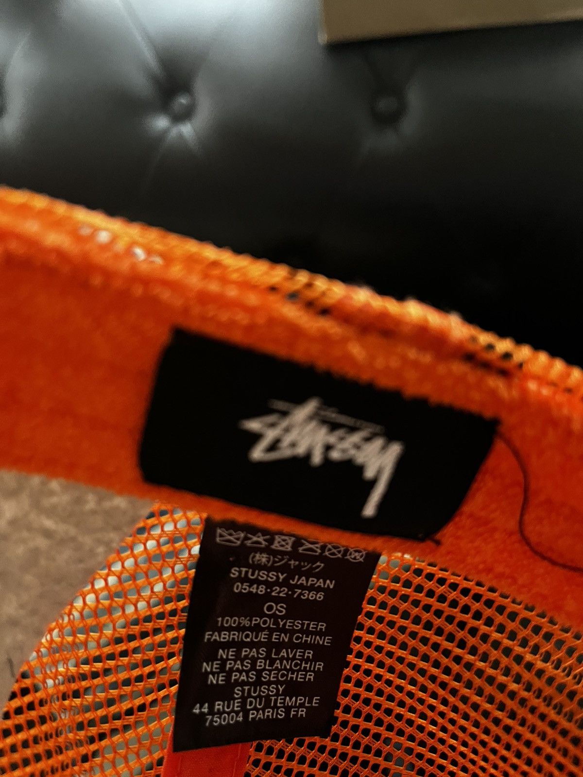 Stussy Stüssy Super S Mesh Trucker Cap – Orange Size ONE SIZE - 2 Thumbnail