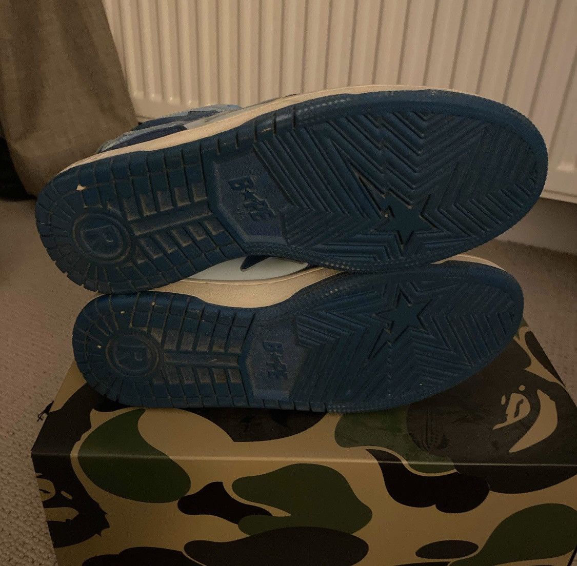 Bape bape sk8sta camo blue low sneakers Size US 9 / EU 42 - 5 Thumbnail