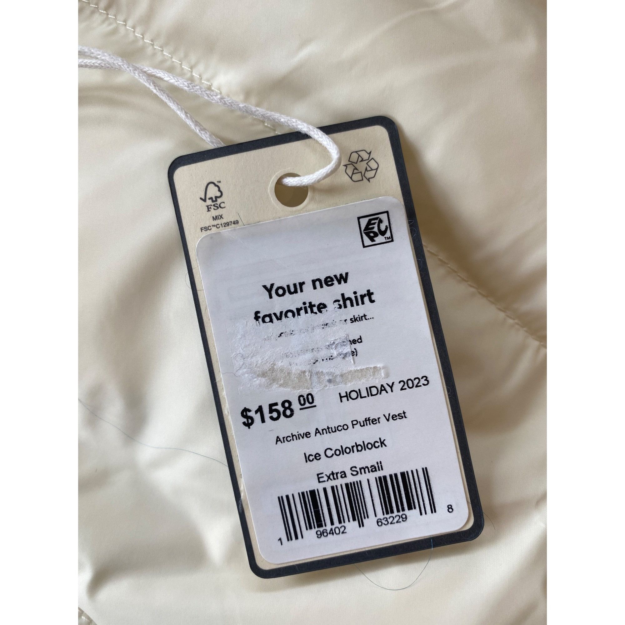 Marine Layer NWT Marine Layer XS Reversible Antuco Puffer Vest Ivory Pink Size XS / US 0-2 / IT 36-38 - 8 Thumbnail