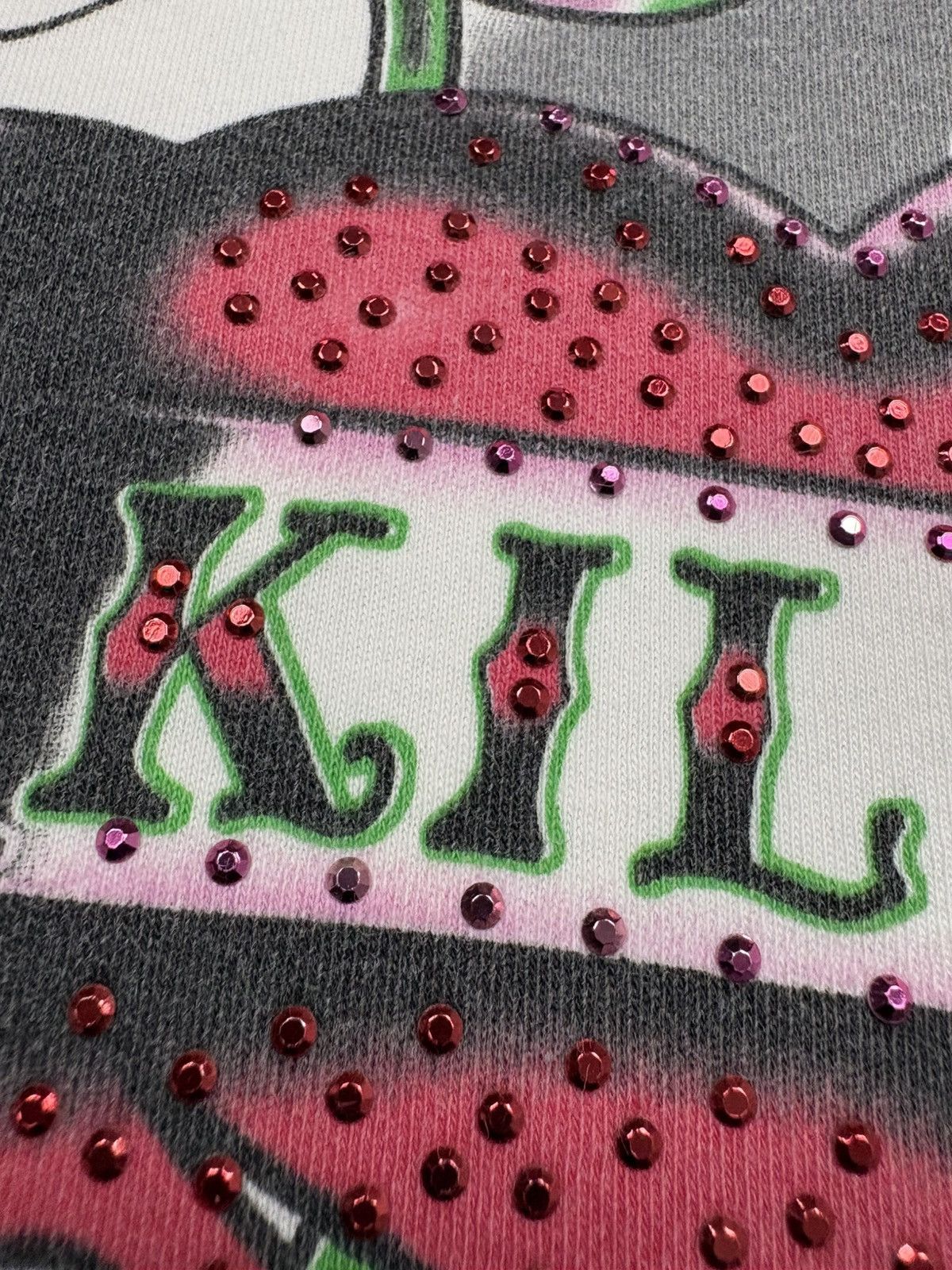 Ed Hardy Ed Hardy Early 2000s “Kills Me Slowly” Rhinestone T-Shirt XL Size US XL / EU 56 / 4 - 10 Thumbnail