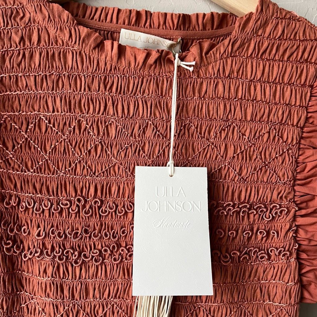 Ulla Johnson NEW Ulla Johnson Dress Madeline Flutter Sleeve Smocked Midi Size XS / US 0-2 / IT 36-38 - 5 Thumbnail