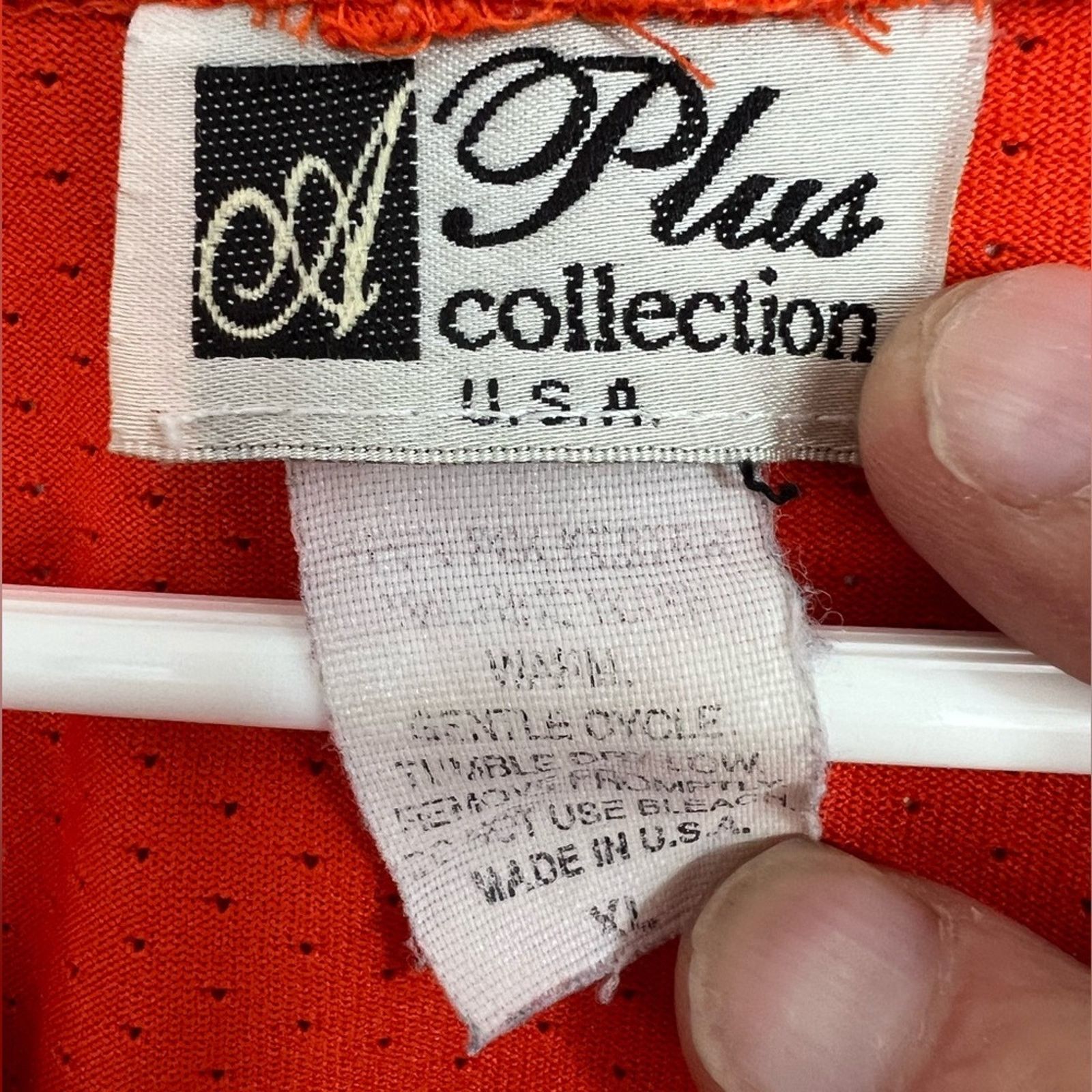 Vintage Vintage 90s Made In USA New York Yankees Orange Black Jersey Size US XL / EU 56 / 4 - 4 Thumbnail
