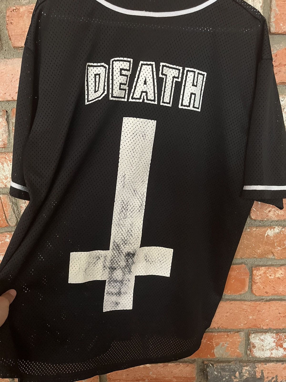 Japanese Brand × Mishka MISHKA “DEATH” JERSEY Size US L / EU 52-54 / 3 - 7 Thumbnail