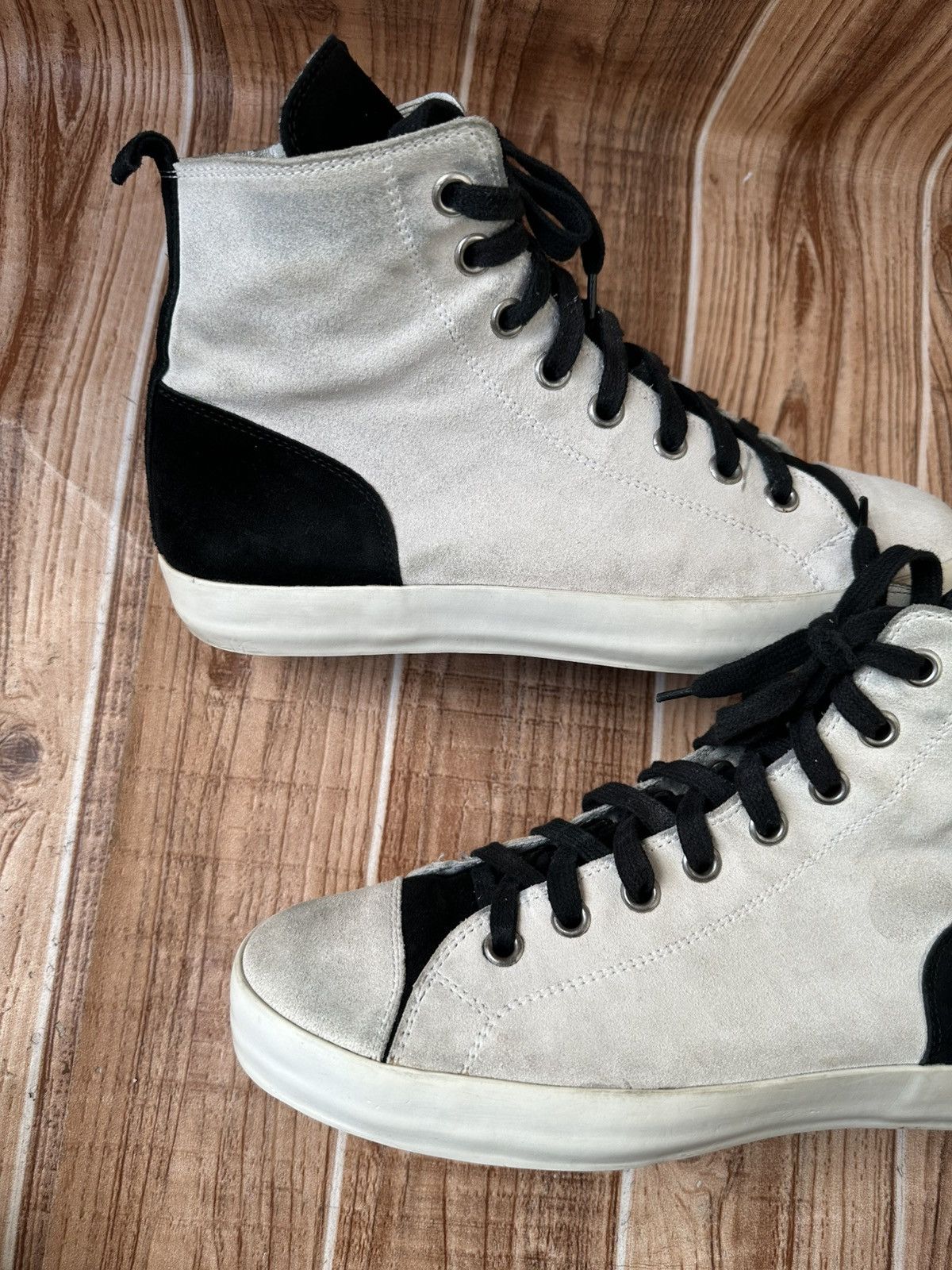 Ann Demeulemeester Ann D Scamocciato Hightop Sneaks Suede Hightops Size US 8 / EU 41 - 13 Thumbnail