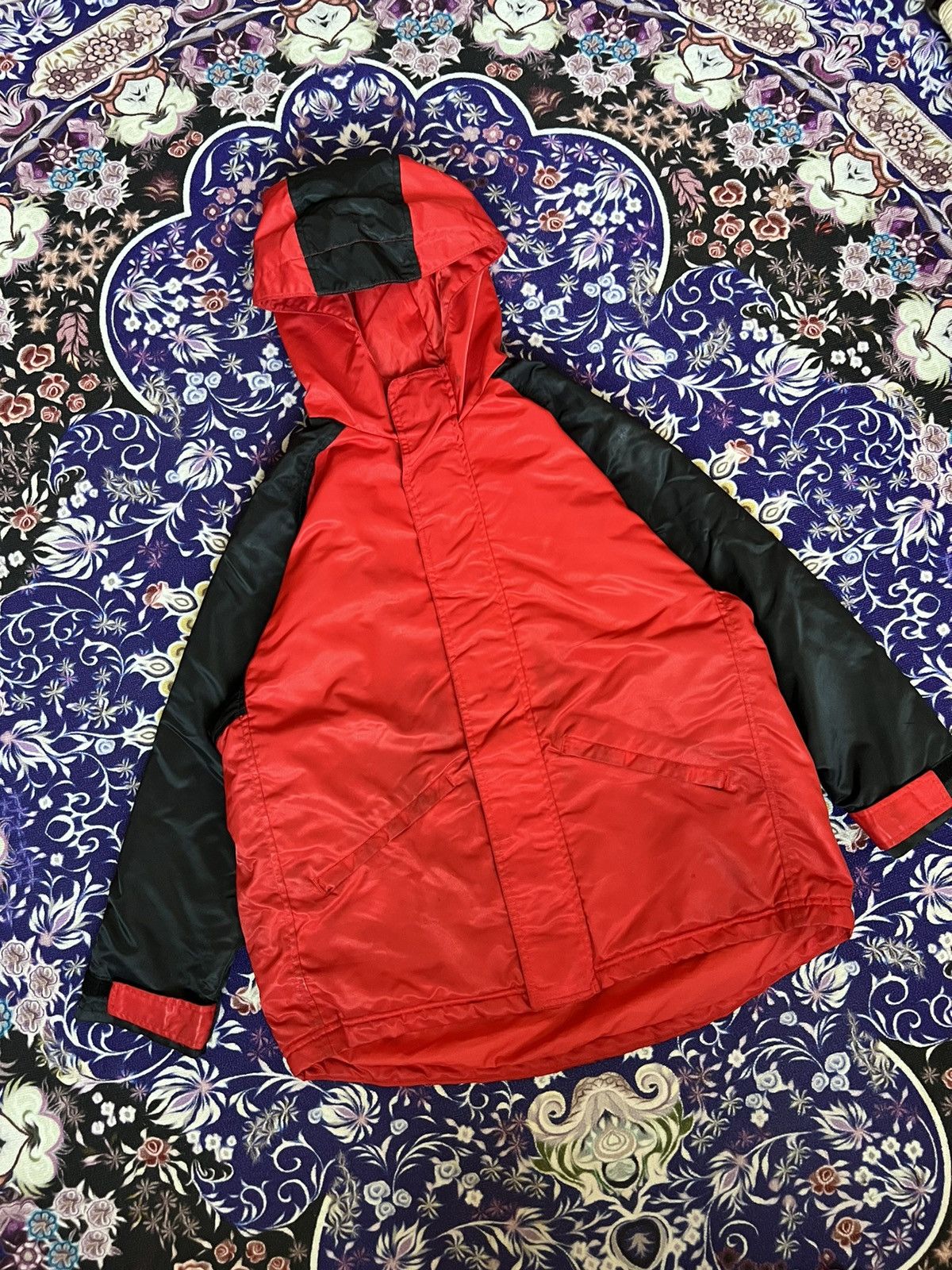 Nike 90s Vintage Nike Center Swoosh Hooded Jacket Y2K Drill Size US M / EU 48-50 / 2 - 6 Thumbnail