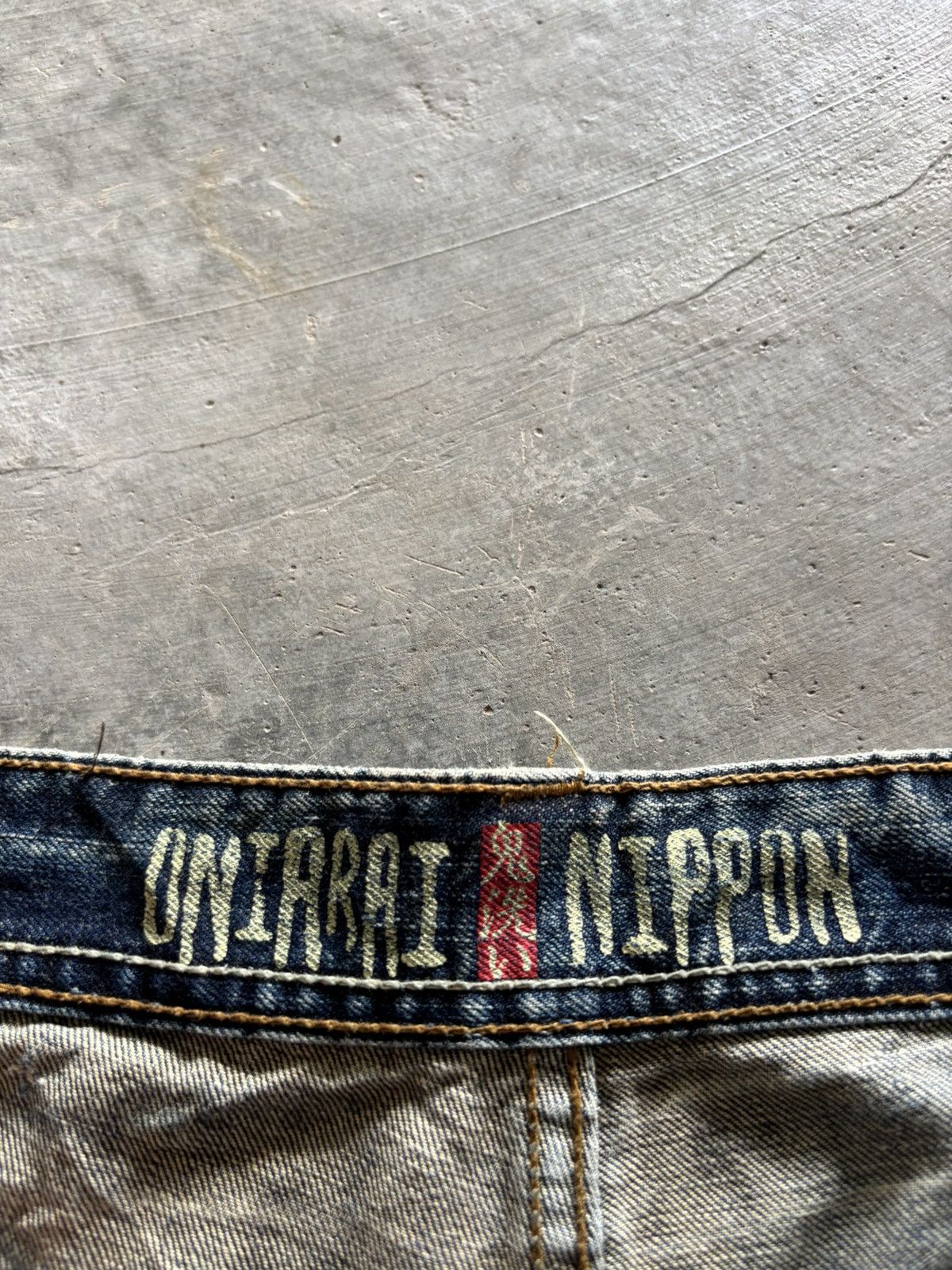 Karakuri Tamashii ONIARAI NIPPON JAPANESE DENIM DISTRESSED WASHED PUNK GRUNGE Size US 31 - 5 Thumbnail