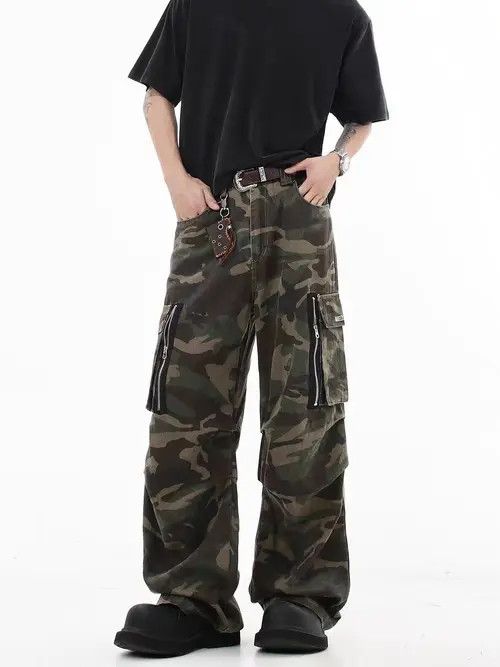 Japanese Brand Miho Camouflage High Street Vintage Loose Casual Pants Size US 30 / EU 46 - 6 Thumbnail