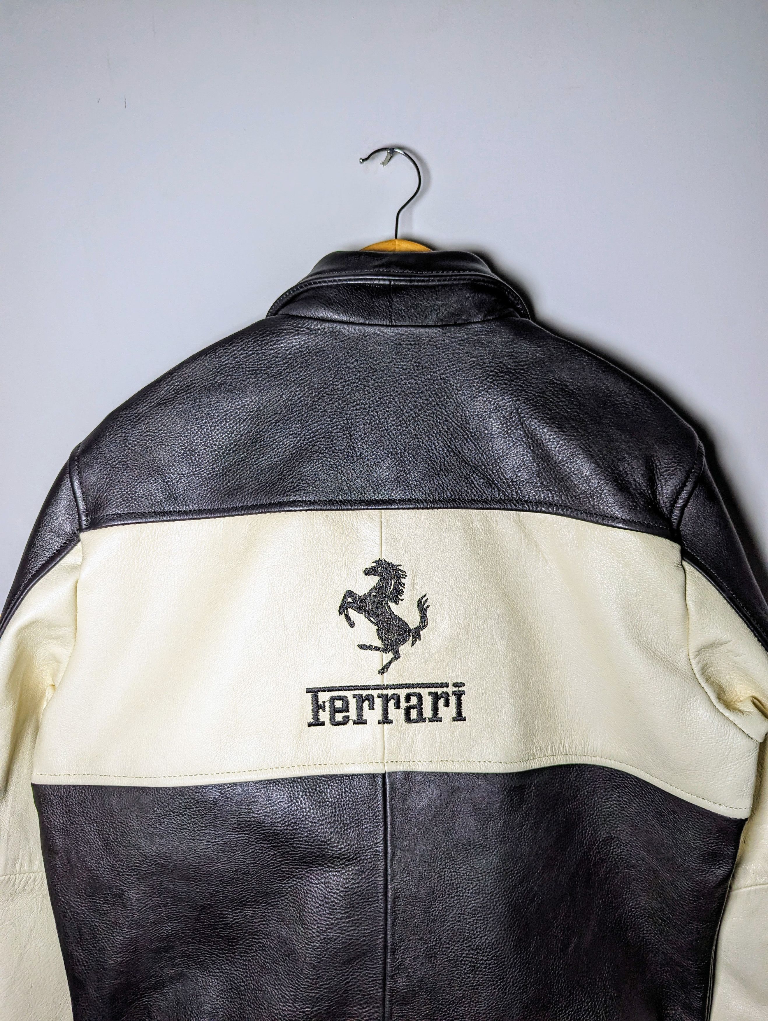 Ferrari 🔥 FERRARI 🔥 RACING LEATHER JACKET BOMBER FIT Size US L / EU 52-54 / 3 - 11 Thumbnail