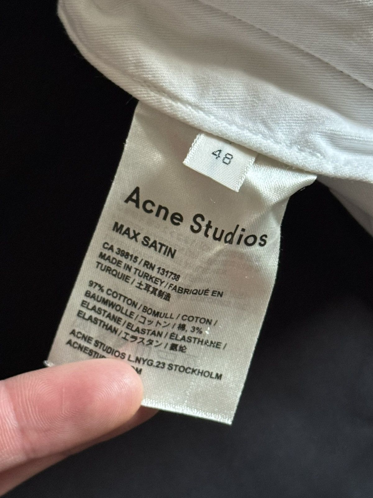 Acne Studios Acne studios 48size Max Satin casual pants trousers chinos Size US 32 / EU 48 - 9 Thumbnail