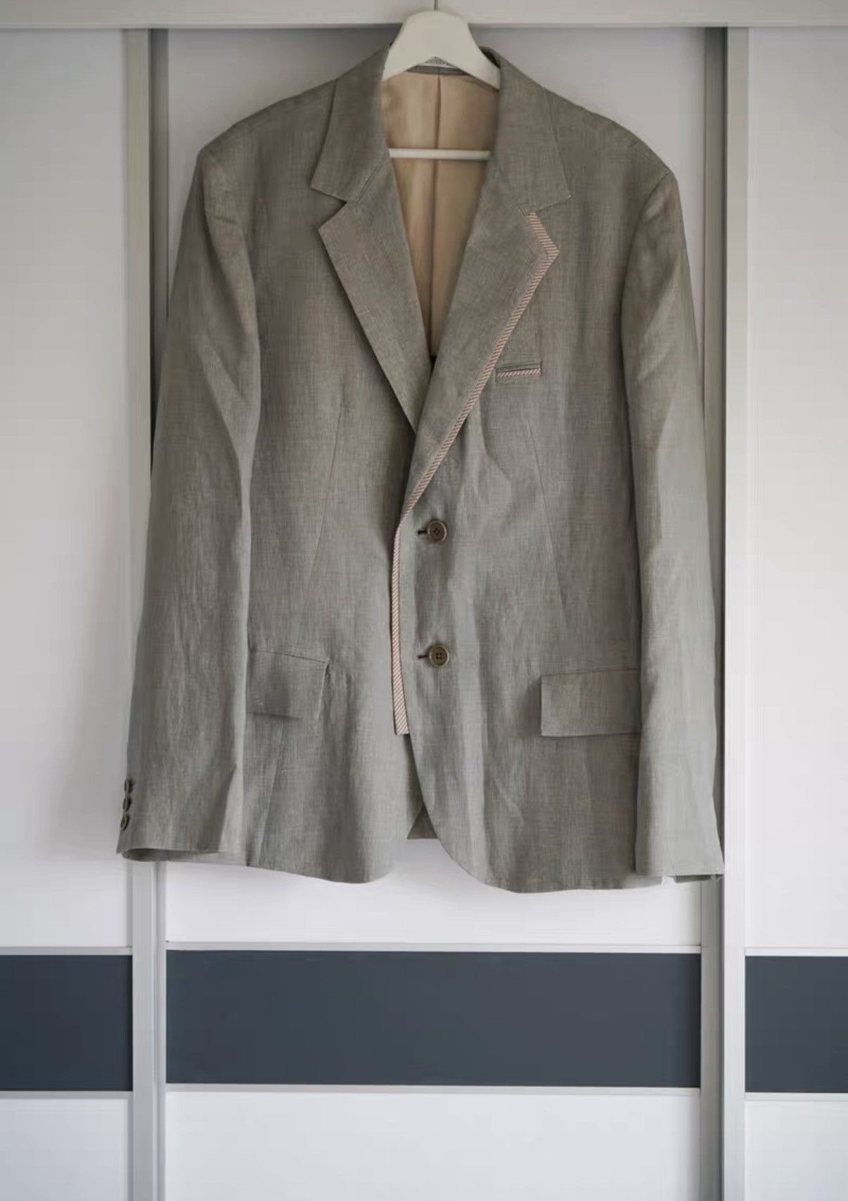Yohji Yamamoto Yohji Yamamoto 10SS Takeshi Kitano Gray Blazer K4 Size US XL / EU 56 / 4 - 1 Thumbnail