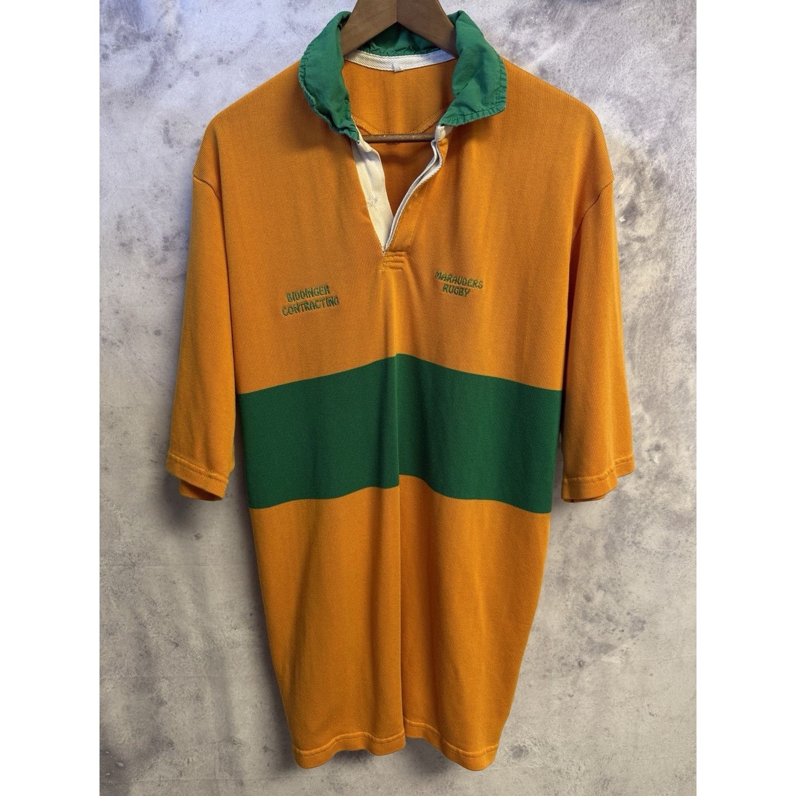 Vintage Vintage Marauders Rugby Jersey Shirt Mens Large 23x31 Orange Size US L / EU 52-54 / 3 - 1 Thumbnail