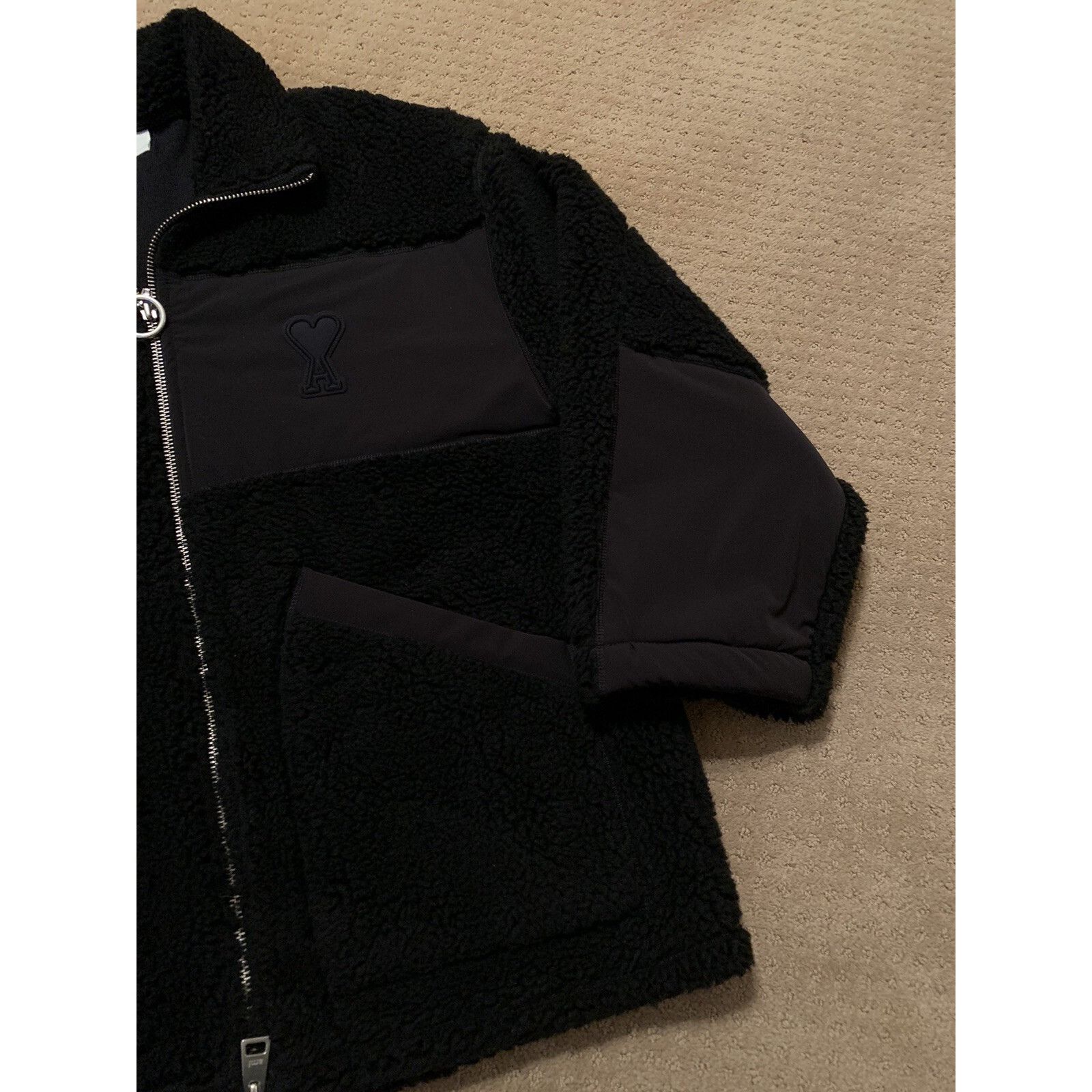 AMI AMI Paris Alexandre Mattiussi Ami De Coeur Heart Fleece Jack Size US XXL / EU 58 / 5 - 3 Thumbnail