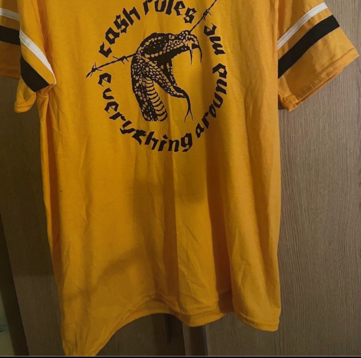 Augusta Sportswear Wu Tang Clan yellow custom t shirt hip hop rap OutKast Size US L / EU 52-54 / 3 - 2 Thumbnail