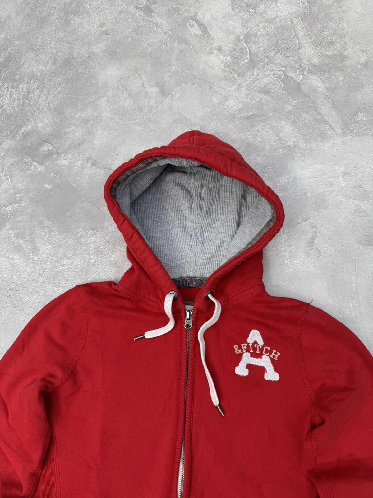 Abercrombie & Fitch Vintage Abercrombie Fitch Y2k Red Zip Hoodie Size M / US 6-8 / IT 42-44 - 4 Thumbnail