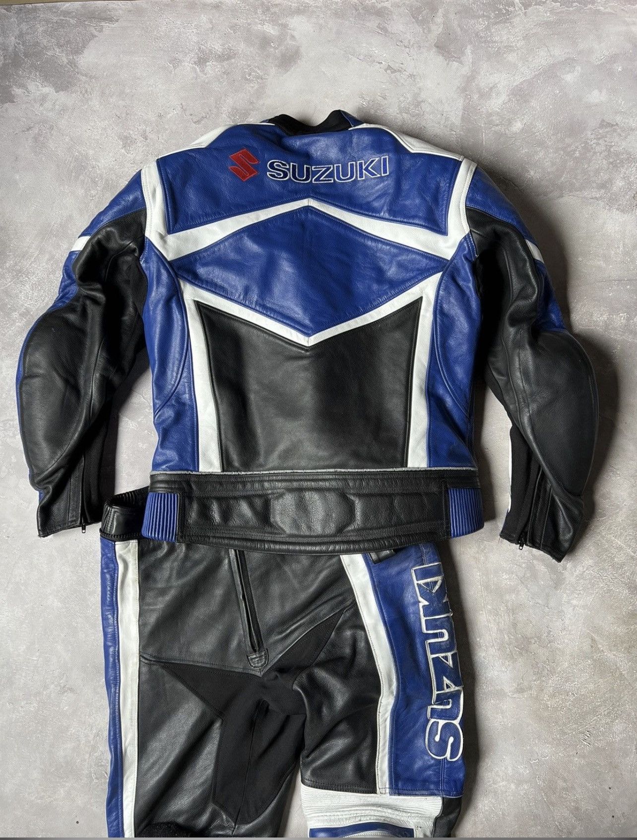 Other Vintage Suzuki Leather Moto Racing Set(jacket+pants) Size US XL / EU 56 / 4 - 13 Thumbnail