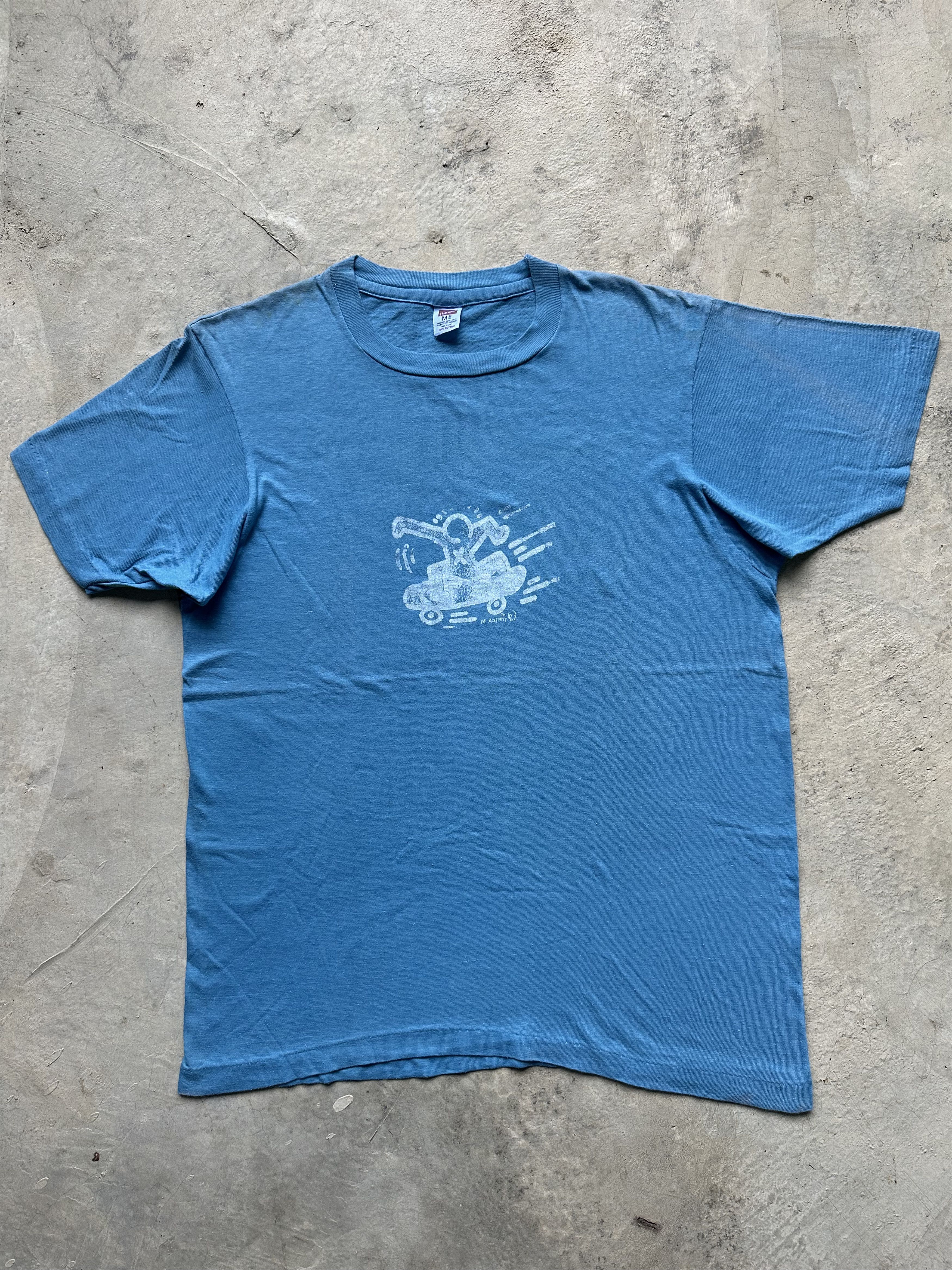 Keith Haring Vintage 90s Keith Haring Distressed Tee Size US M / EU 48-50 / 2 - 1 Thumbnail