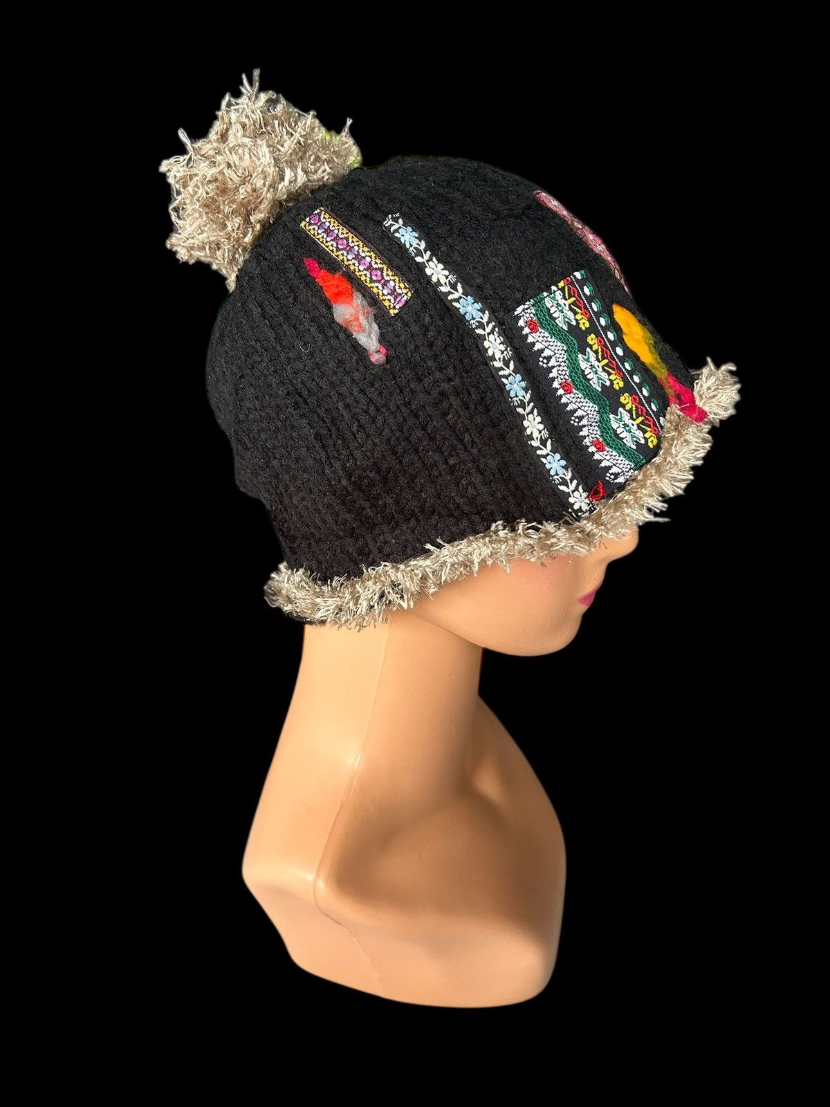 Japanese Brand × Kapital × Vintage Rare Crochet Knitt Custom Beanie Hats Size ONE SIZE - 2 Thumbnail