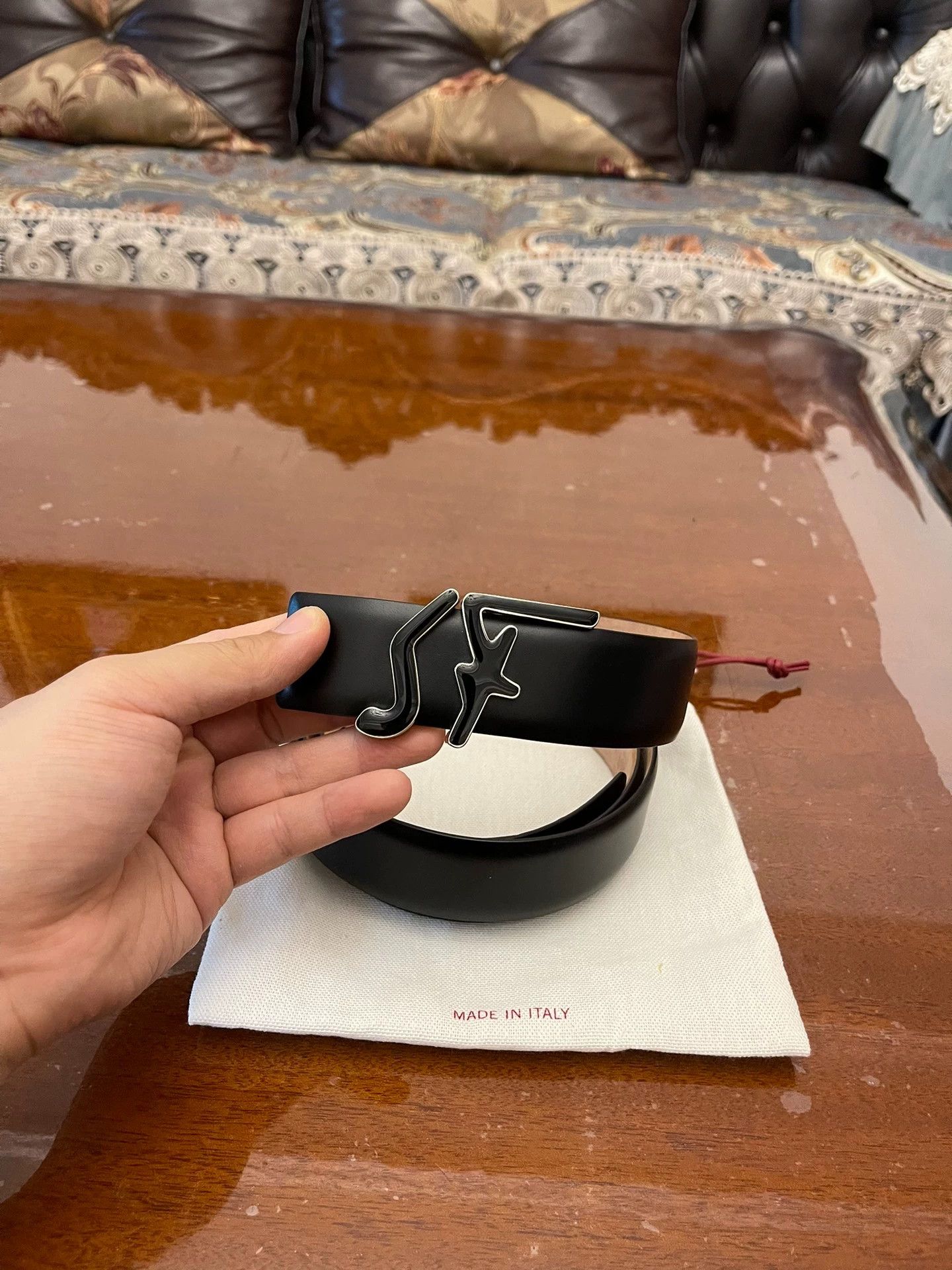 Salvatore Ferragamo Ferragamo 115 Genuine Leather Belt New Unused Dustbag Size ONE SIZE - 2 Thumbnail