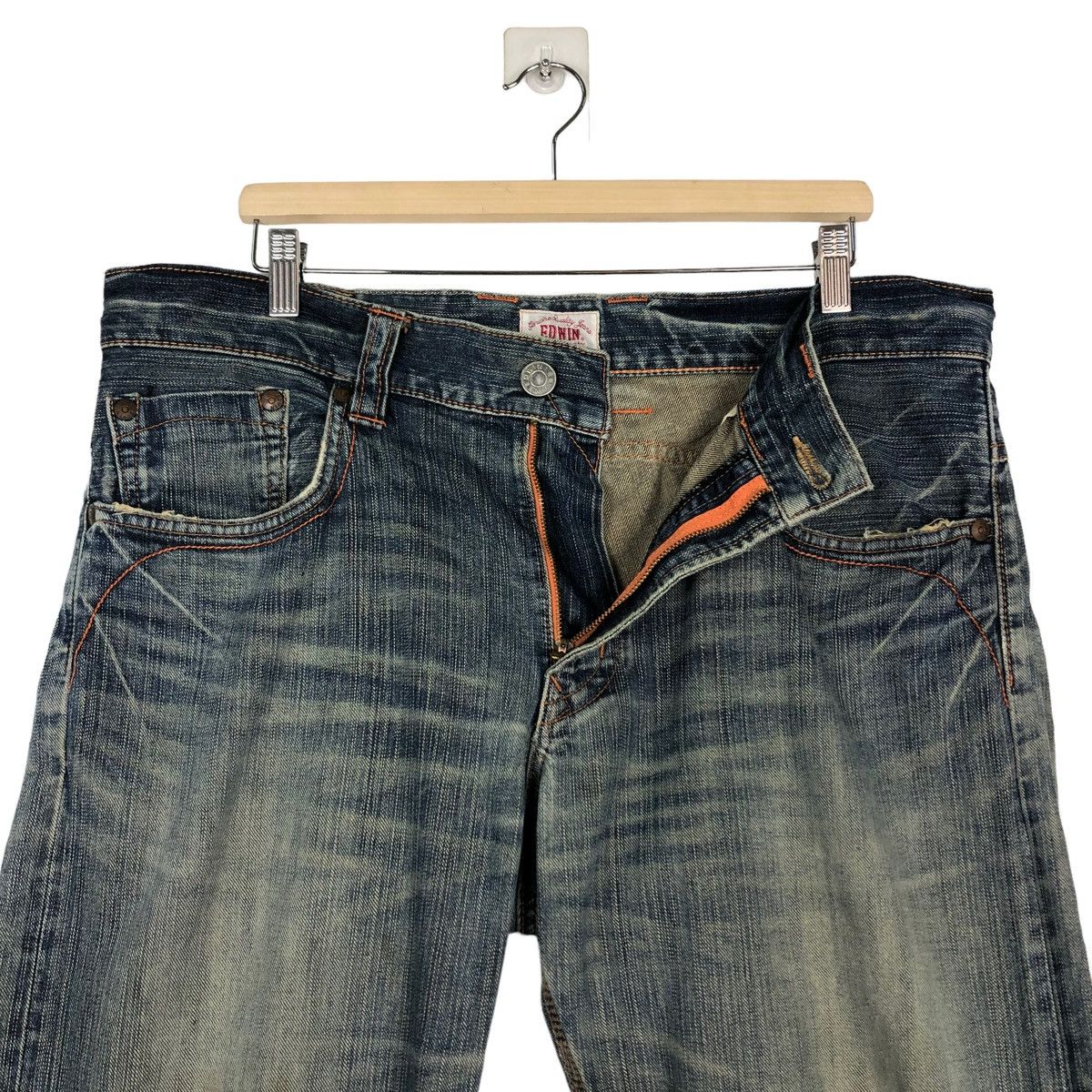 Japanese Brand 🔥VINTAGE DENIM JEANS EDWIN JAPAN INSPIRE ISSEY MIYAKE Size US 38 / EU 54 - 11 Thumbnail