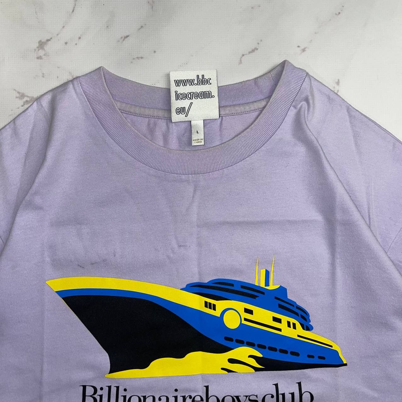 Billionaire Boys Club Billionaire Boys Club Yacht Big Logo T Shirt Sz L Lilac Mens Size US L / EU 52-54 / 3 - 8 Thumbnail