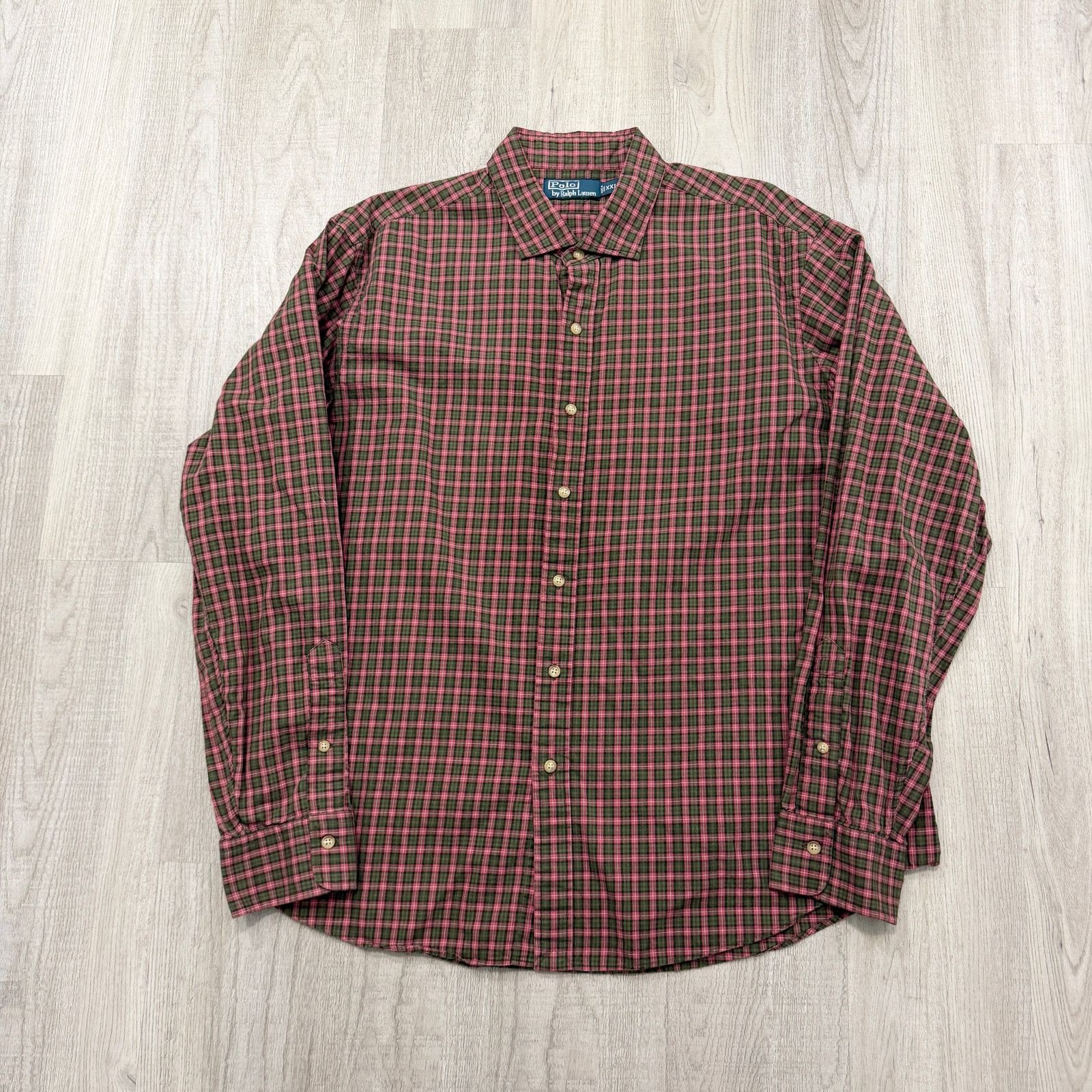 Polo Ralph Lauren Vintage Polo Ralph Lauren Button Shirt Men's 2XL Red Green Size US XXL / EU 58 / 5 - 1 Thumbnail