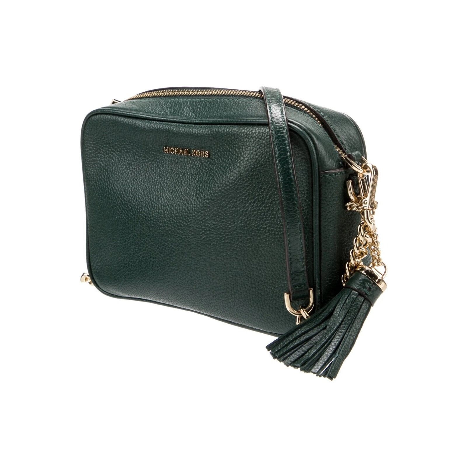 Michael Kors Michael Kors Ginny Leather Crossbody Bag Green EUC MSRP $248 Size ONE SIZE - 5 Thumbnail