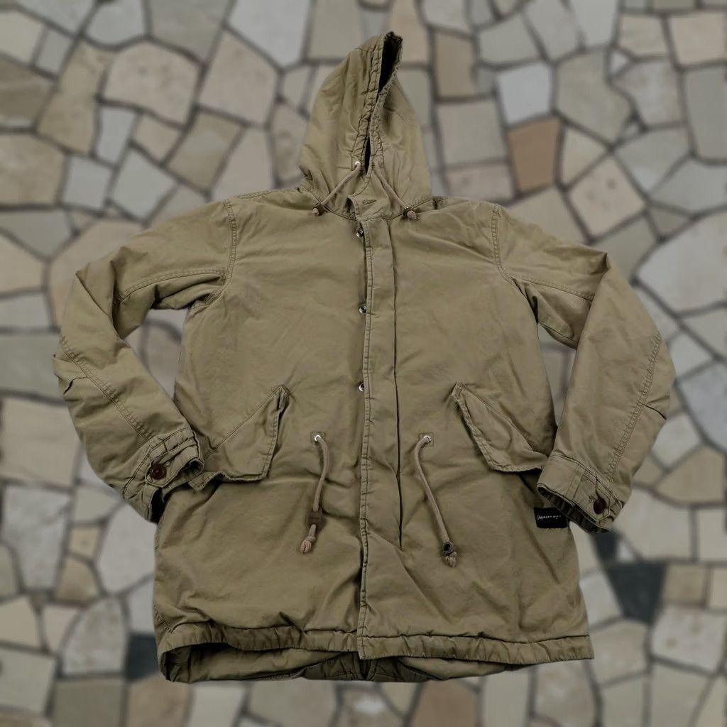 Quiksilver Quiksilver Jacket Mens Medium Beige Tan Sherpa Fleece Lined Parka Field Coat Size US M / EU 48-50 / 2 - 1 Thumbnail