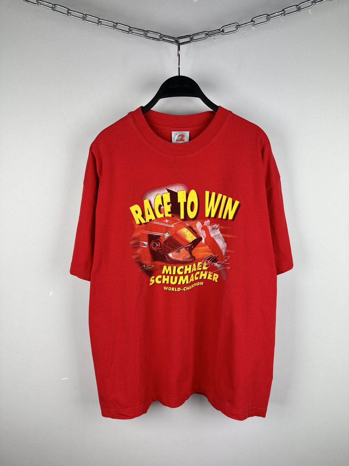 Formula 1 × Vintage Vintage Michael Schumacher Race To Win World Champion Tee Size US XL / EU 56 / 4 - 1 Thumbnail