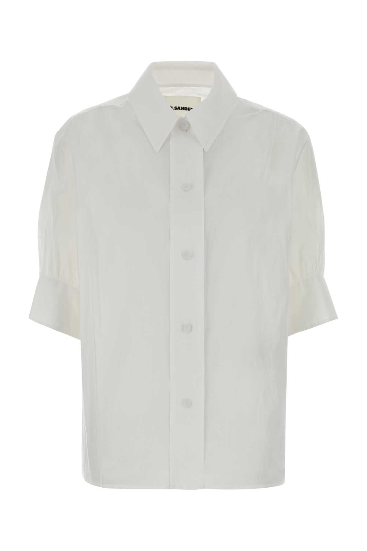 Jil Sander White Cotton Shirt Size XS / US 0-2 / IT 36-38 - 1 Thumbnail
