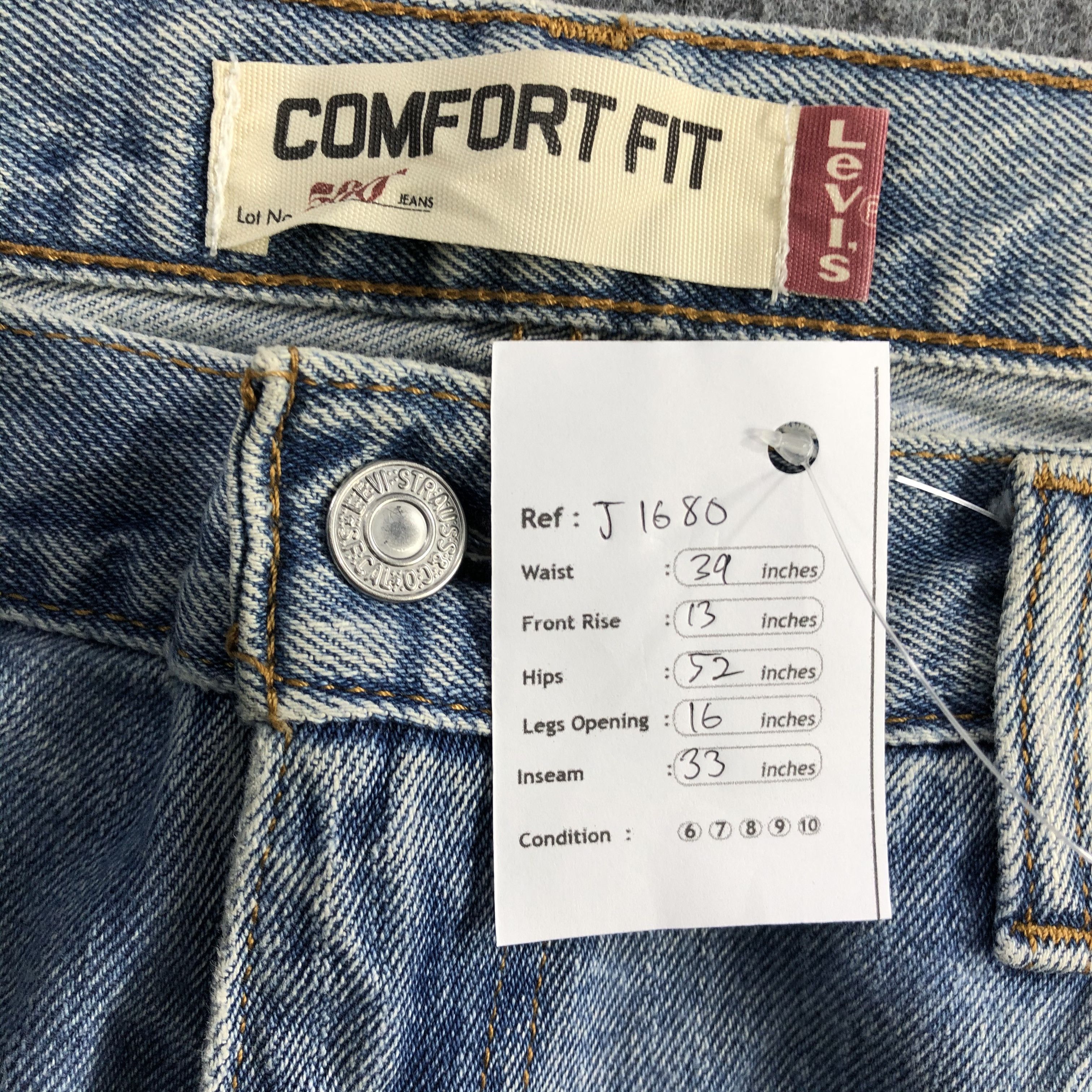 Levi's Vintage Blue Wash Levis 560 Jeans-J1680 Size US 39 - 14 Thumbnail