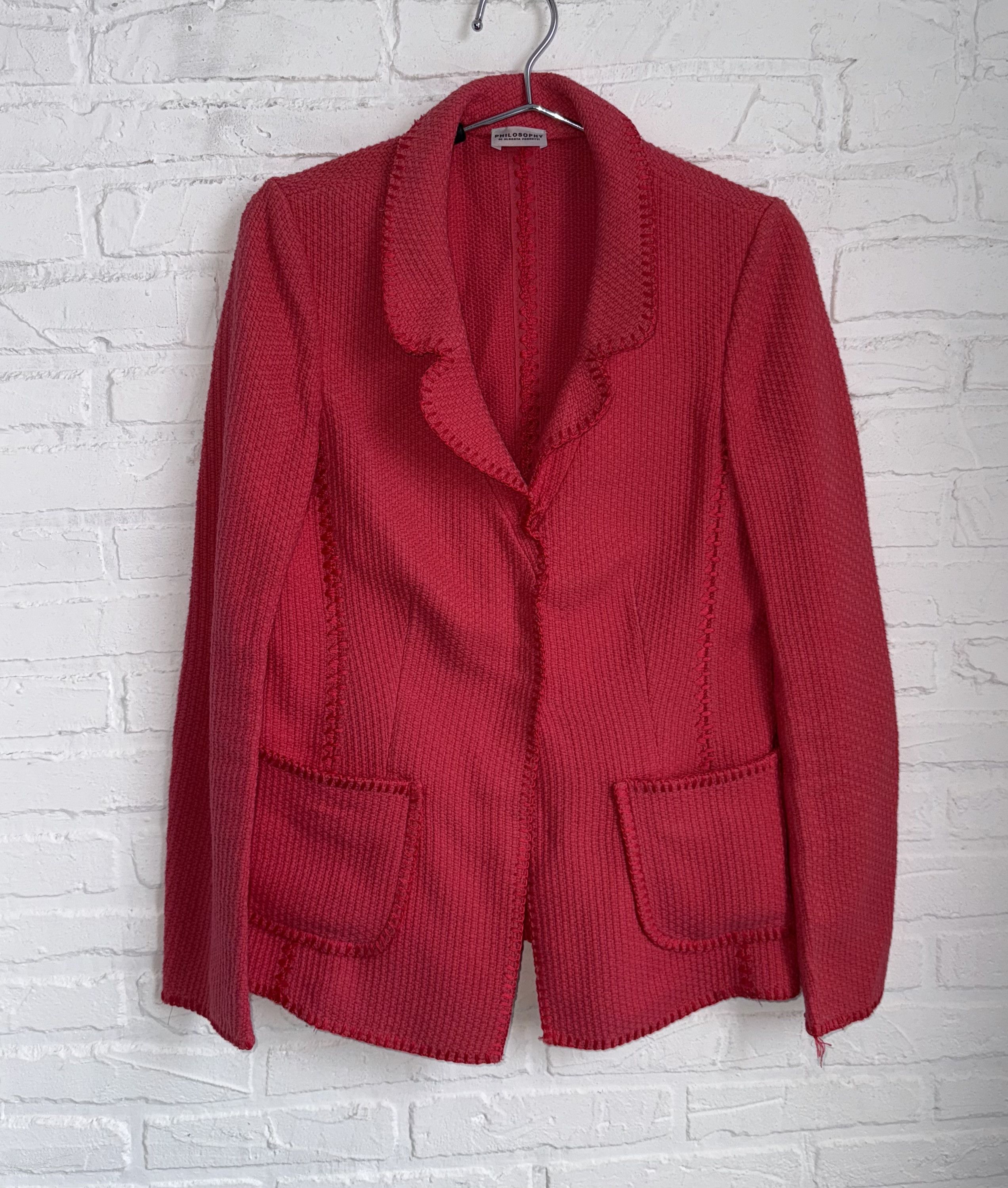 Philosophy di Lorenzo Serafini Philosophy di Alberta Ferretti textured Blazer Jacket Size M / US 6-8 / IT 42-44 - 1 Thumbnail