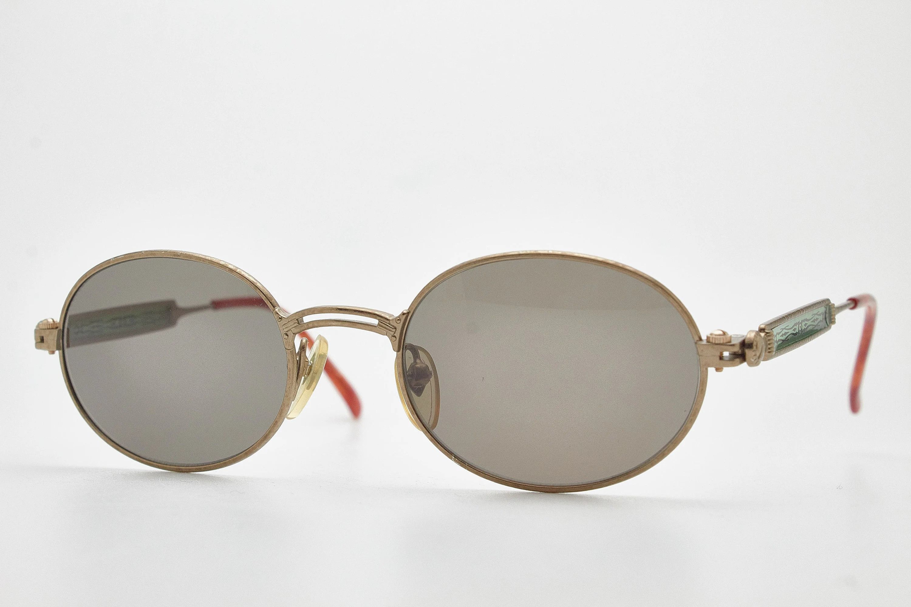 vintage steampunk goggles Jean Paul Gaultier oval mechanical