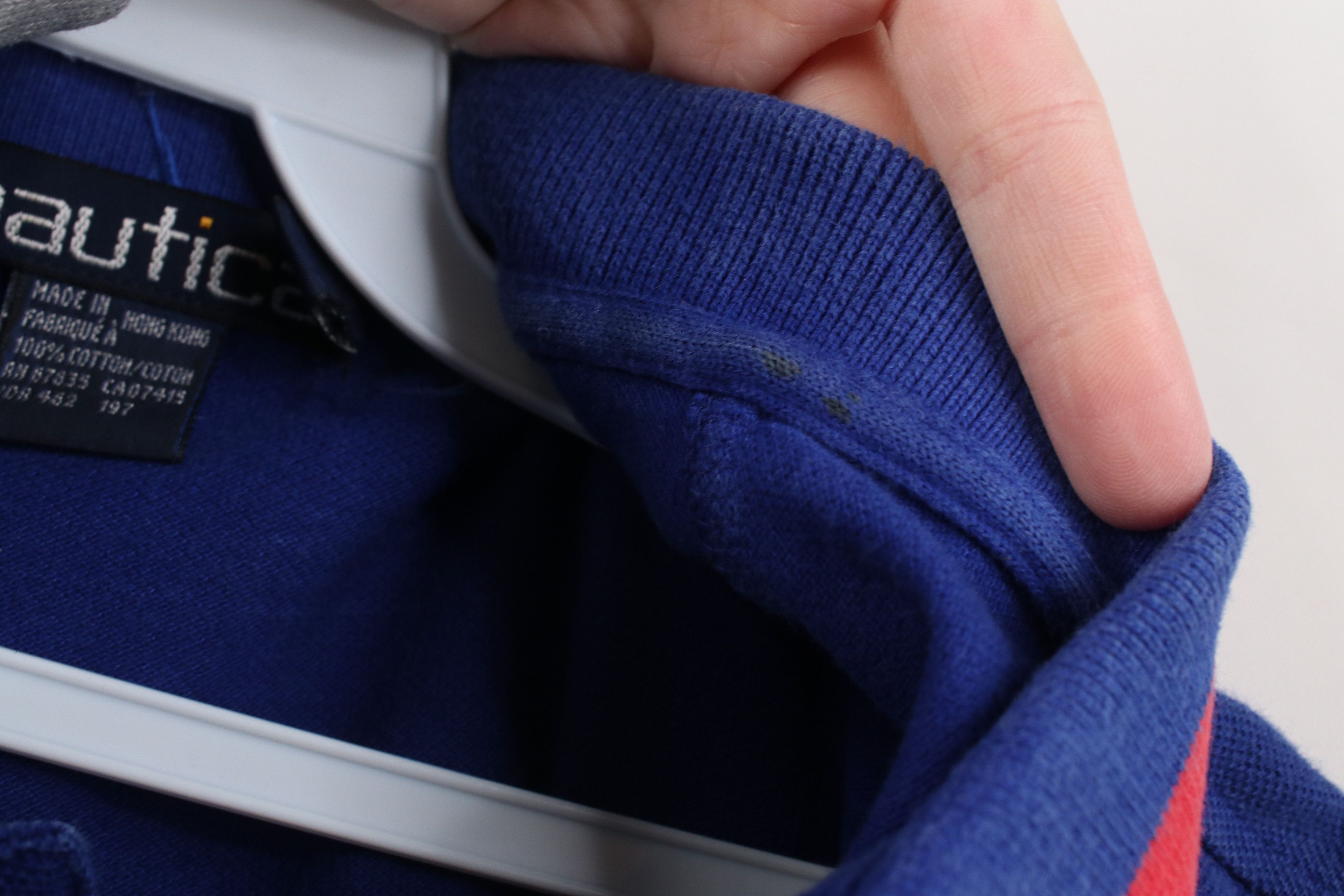 Nautica Vintage 90s Nautica Spell Out Collared Golf Polo Shirt Blue Size US M / EU 48-50 / 2 - 6 Thumbnail