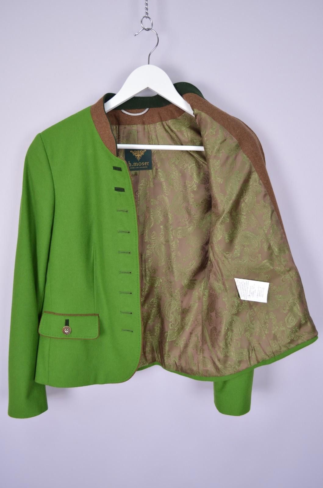 Designer H. Moser Austria Salzburg Blazer Womens US6 38 Green Jacket Size S / US 4 / IT 40 - 10 Thumbnail