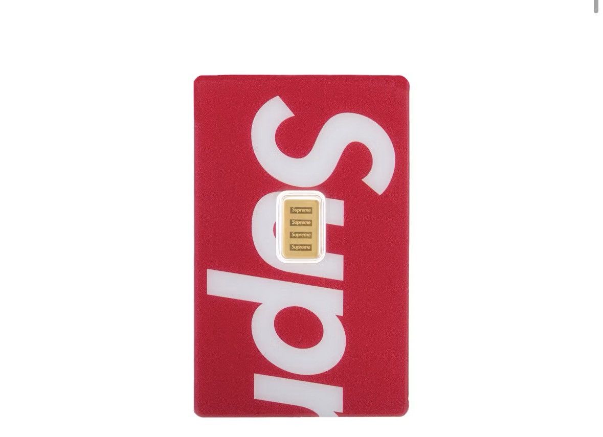 Supreme Supreme Gold Bar Pendant 14K Gold SS16 | Grailed