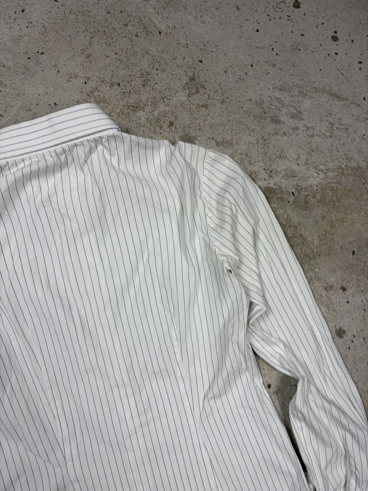 Vintage 2000s Dolce & Gabbana Striped Shirt Lace Bra