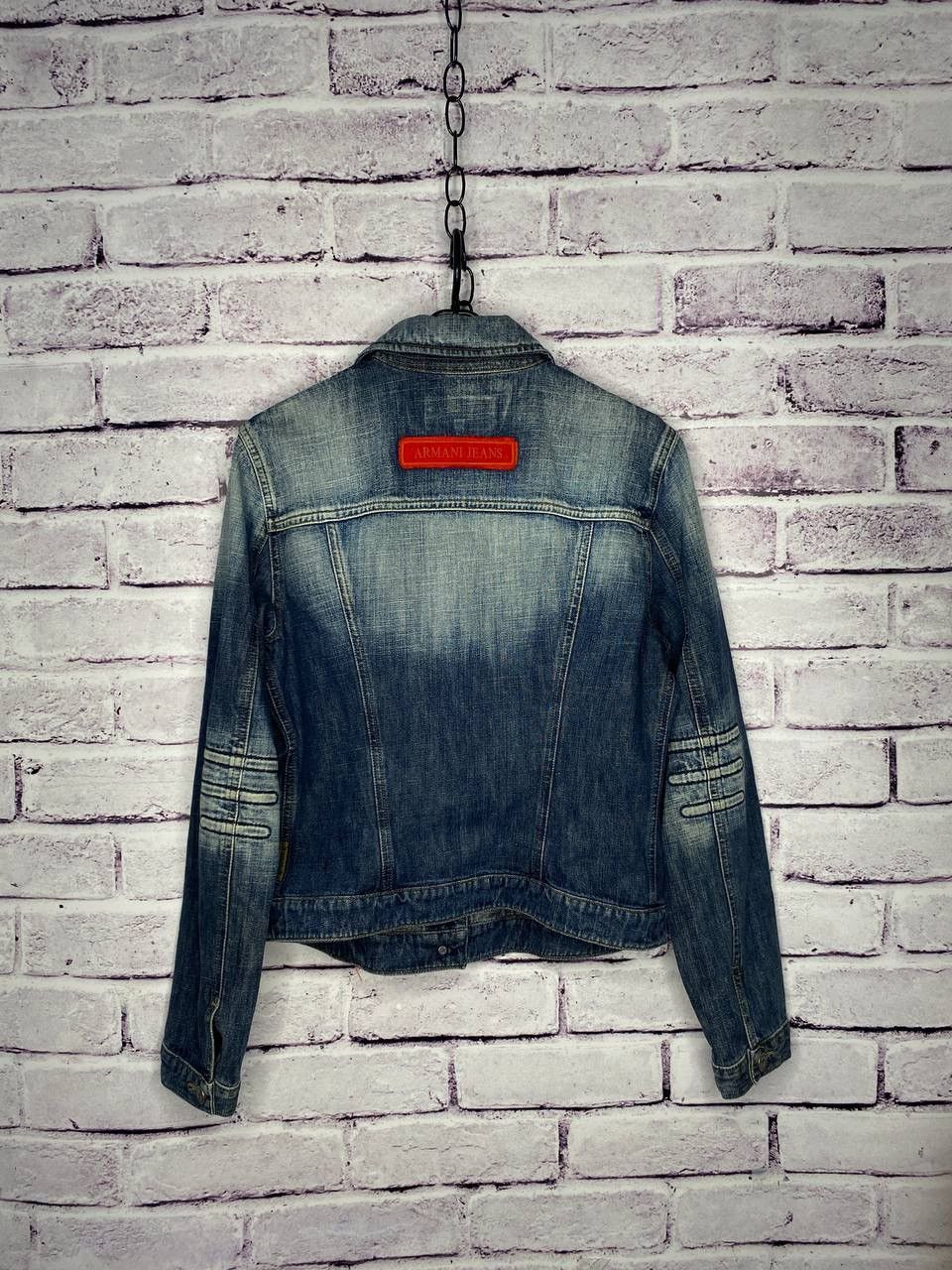 Armani WOMENS VINTAGE RARE ARMANI JEANS DENIM JACKET SiZe S Size S / US 4 / IT 40 - 13 Thumbnail