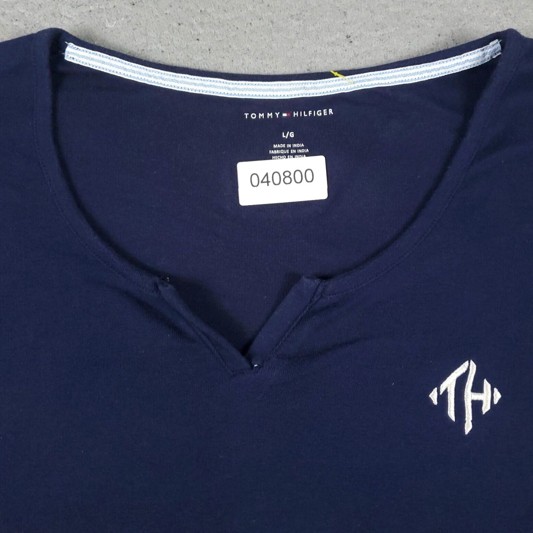 Tommy Hilfiger Tommy Hilfiger T Shirt Womens Large Blue Casual Short Sleeve Ladies Size L / US 10 / IT 46 - 2 Thumbnail