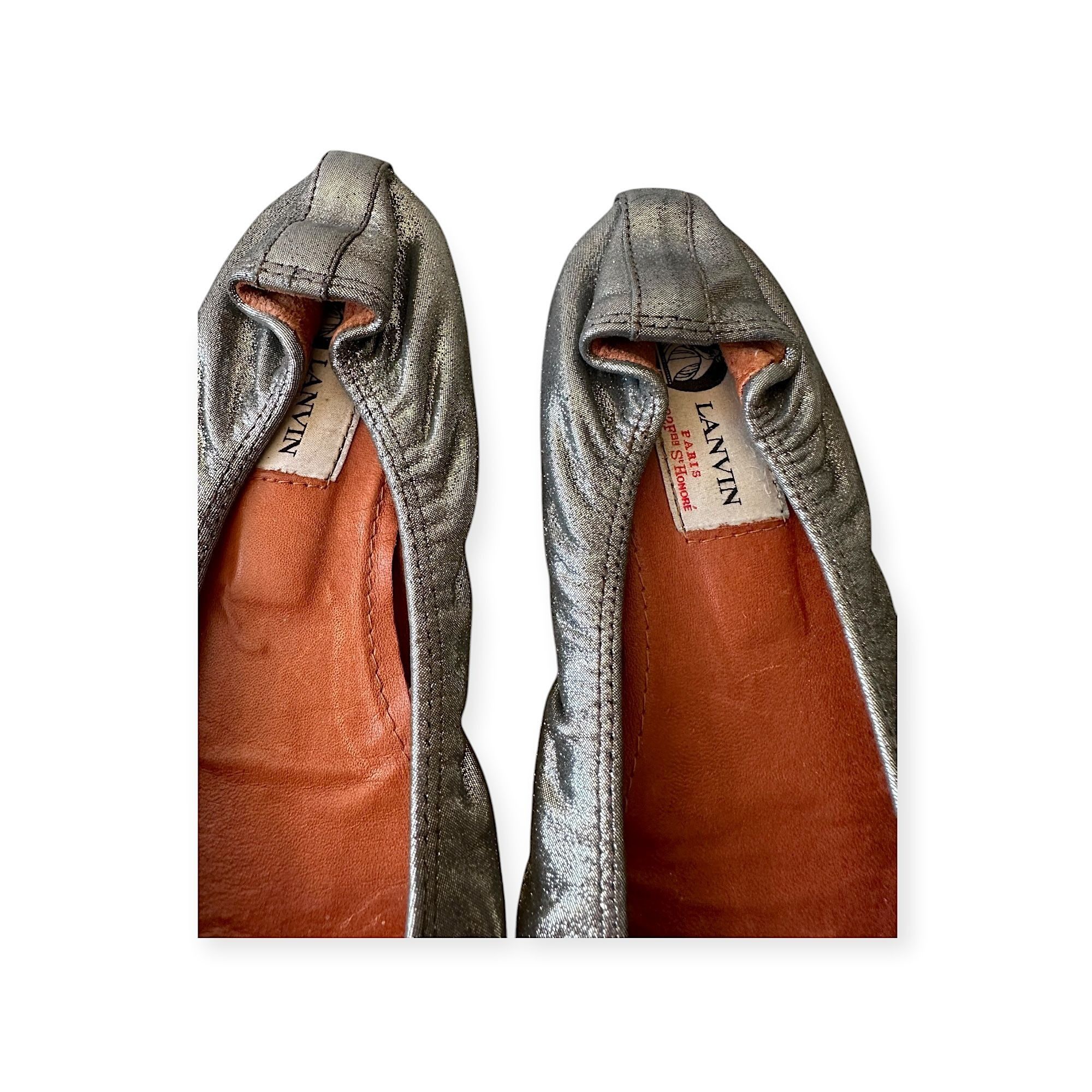 Lanvin Lanvin Classic Ballerina Flats with Oversized Bows. Pewter l Size US 9 / IT 39 - 14 Thumbnail