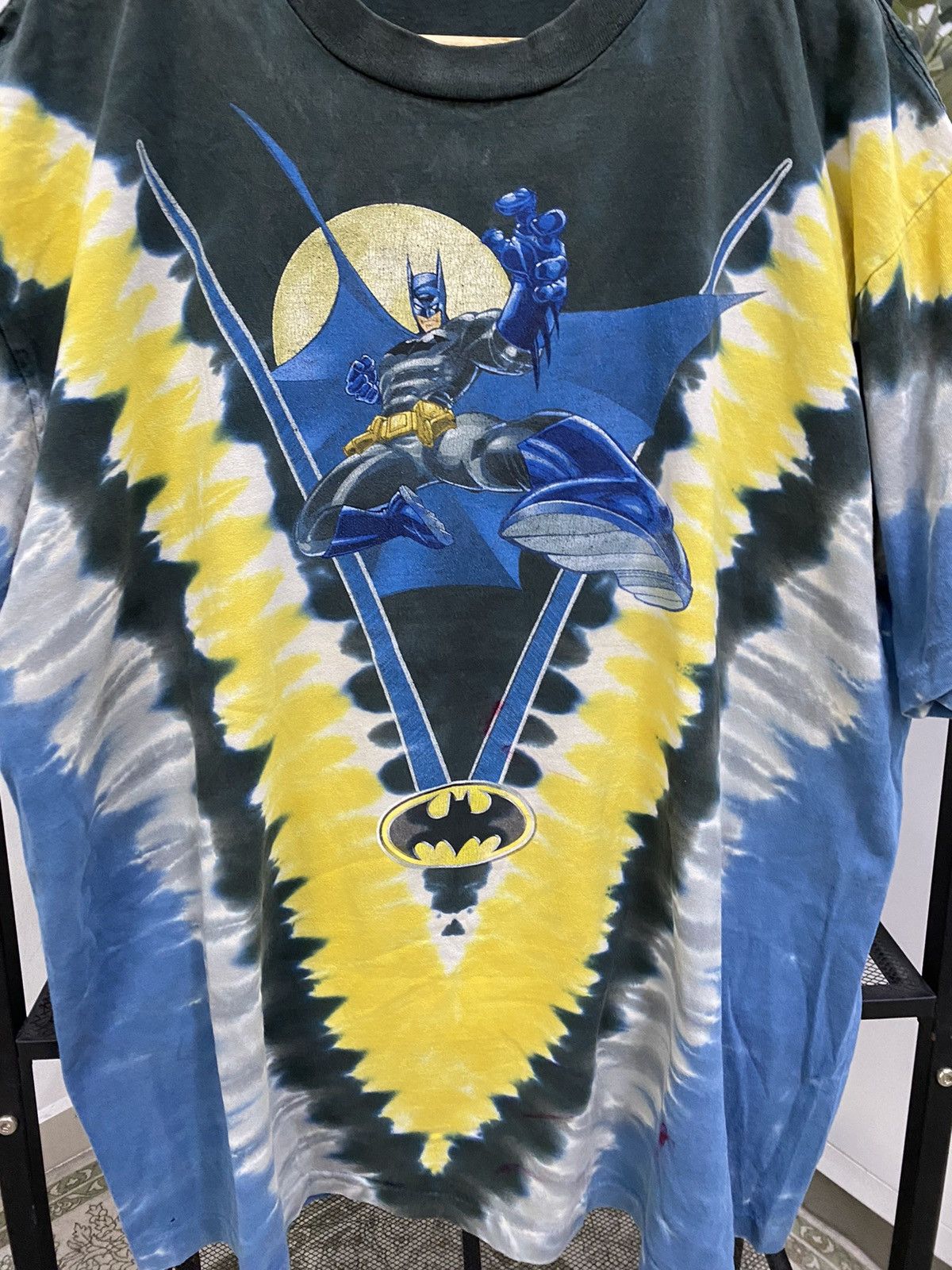 DC Comics × Vintage Vintage Crazy Shirt Batman Tye Dye Size US XL / EU 56 / 4 - 3 Thumbnail